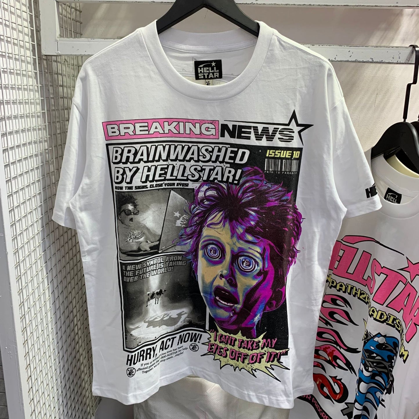 Hell t shirt star top quality Street Wear NFC Oversized Drop Shoulder Mens Short Sleeve Vintage Printed T Shirt For Men Women