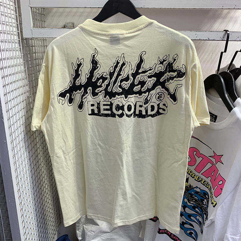 Factory Wholesale Hell t shirt star with NFC top quality Street Wear Oversized Vintage Printed T Shirt