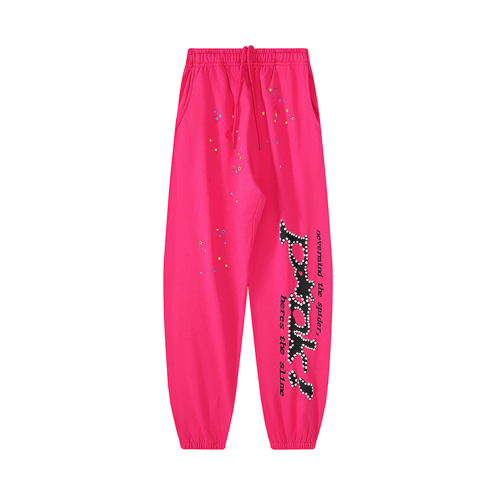 100% cotton SP Hoodie Terry 5ider Men's and Women's Sweater Hoodie Pants