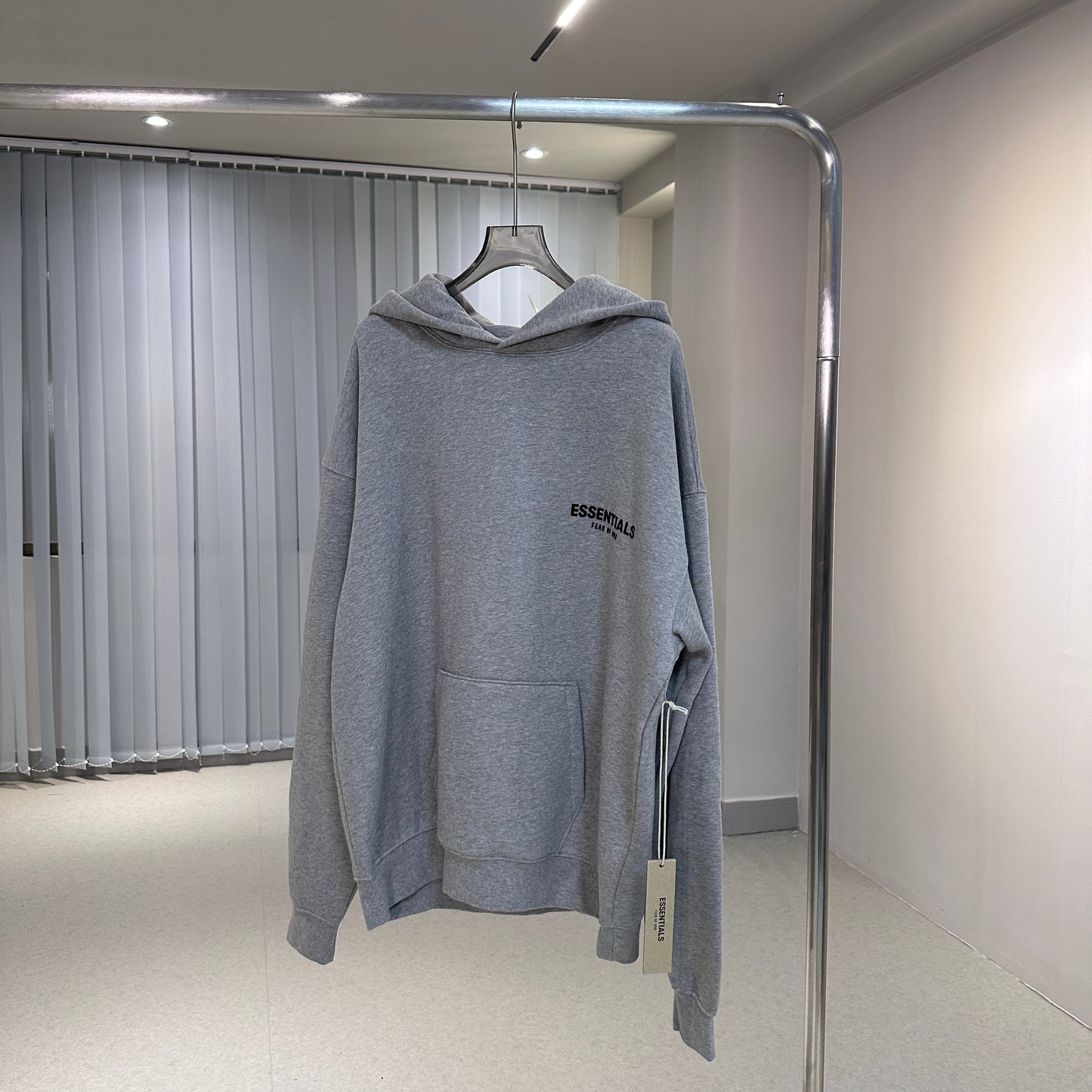 Wholesale High Quality 100% Cotton Hoodies Sweatshirts Oversized Flock Printing Heavyweight Fleece Ess Original Men Hoodie