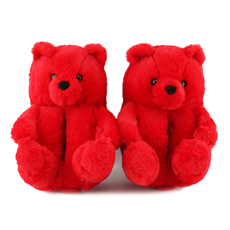 Teddy bear warm slipper for Winter