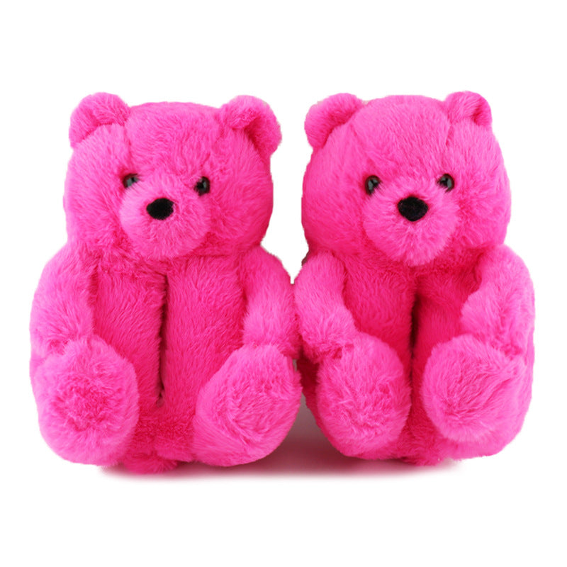 Teddy bear warm slipper for Winter