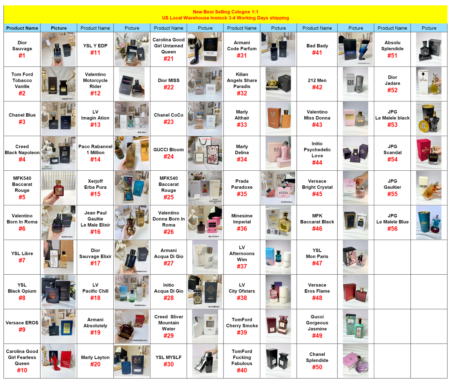 USA Stock 2-4 Days Brand Perfumes Men's Cologne Body Spray Fragrance Oud Femme Eau De Original Men Perfume