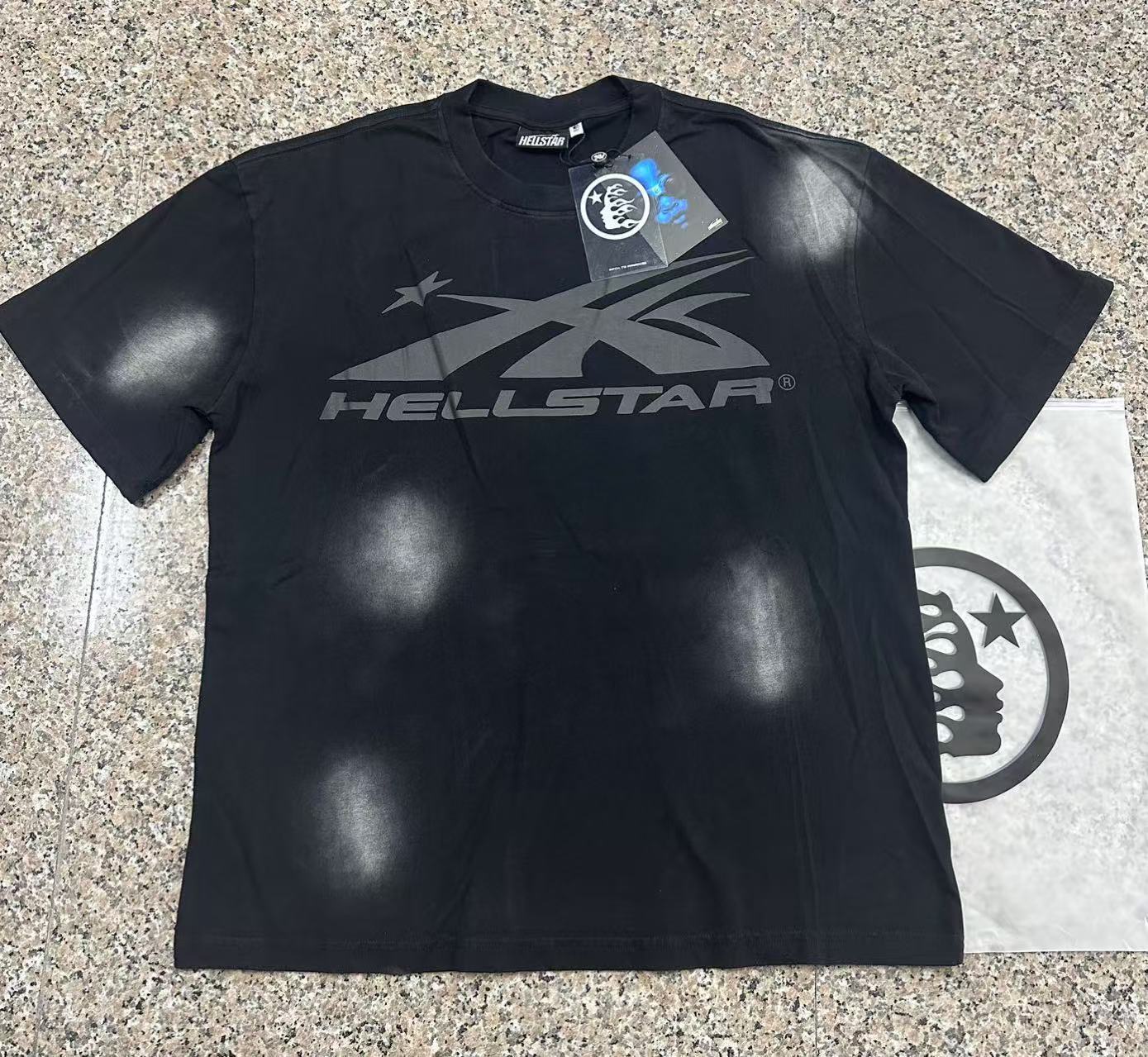 Hell t shirt star top quality Street Wear NFC Oversized Drop Shoulder Mens Short Sleeve Vintage Printed T Shirt For Men Women