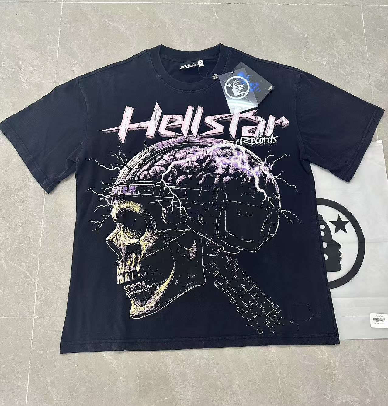 Hell t shirt star top quality Street Wear NFC Oversized Drop Shoulder Mens Short Sleeve Vintage Printed T Shirt For Men Women