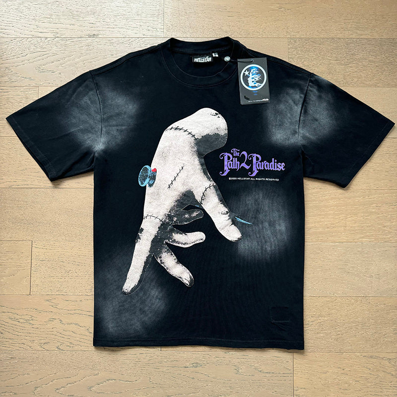 Factory Wholesale Hell t shirt star with NFC top quality Street Wear Oversized Vintage Printed T Shirt