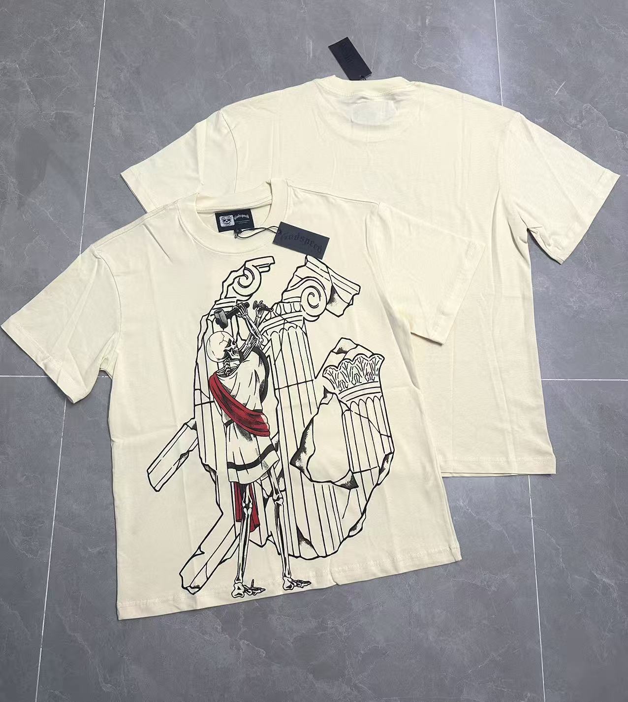 Men's That's A Awful Lot Of Cough Syrup Graphic Oversized T-Shirt Y2K Streetwear Cotton Short Sleeve Tee