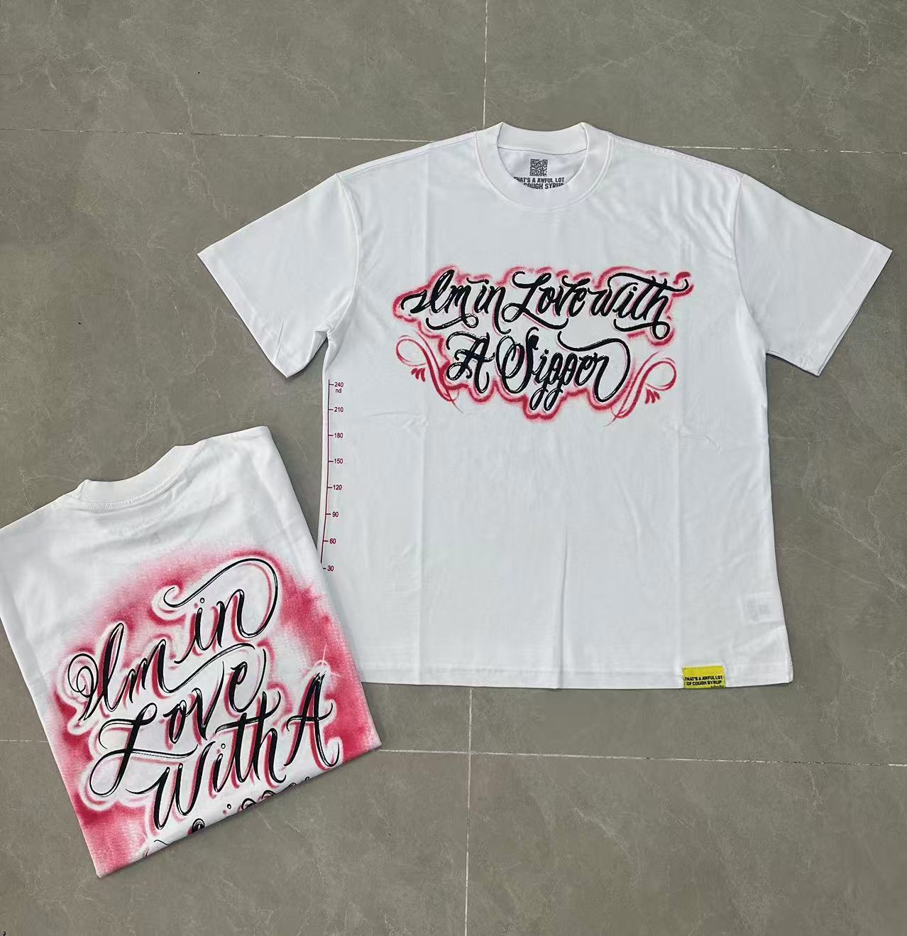 Men's That's A Awful Lot Of Cough Syrup Graphic Oversized T-Shirt Y2K Streetwear Cotton Short Sleeve Tee