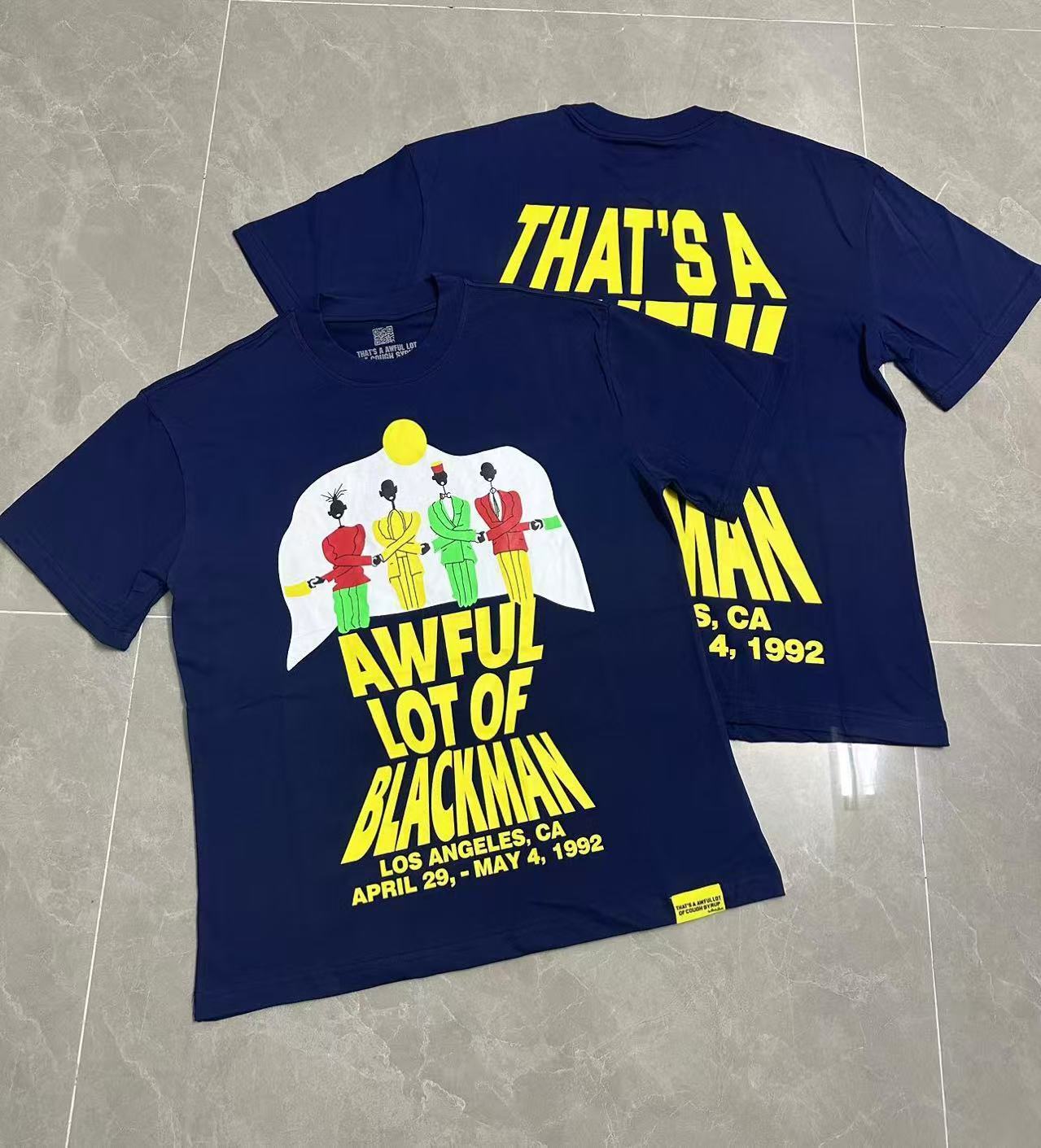 Men's That's A Awful Lot Of Cough Syrup Graphic Oversized T-Shirt Y2K Streetwear Cotton Short Sleeve Tee