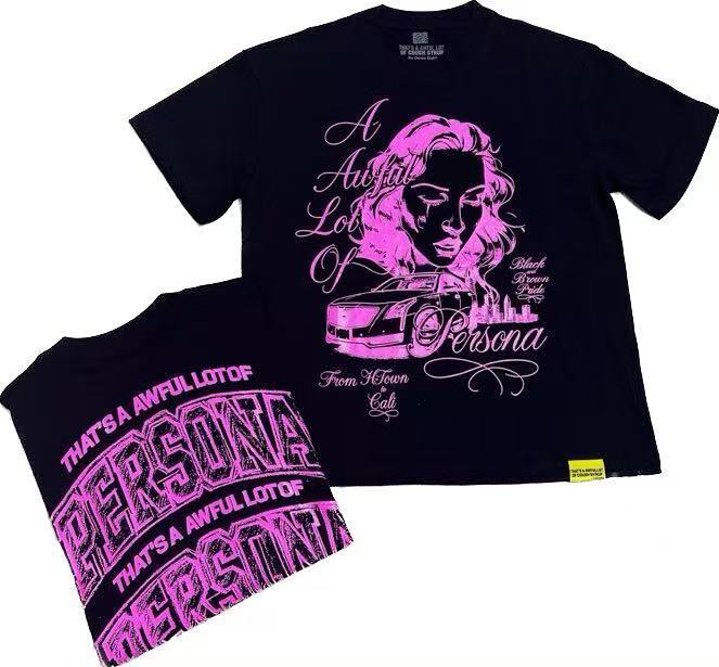 Men's That's A Awful Lot Of Cough Syrup Graphic Oversized T-Shirt Y2K Streetwear Cotton Short Sleeve Tee