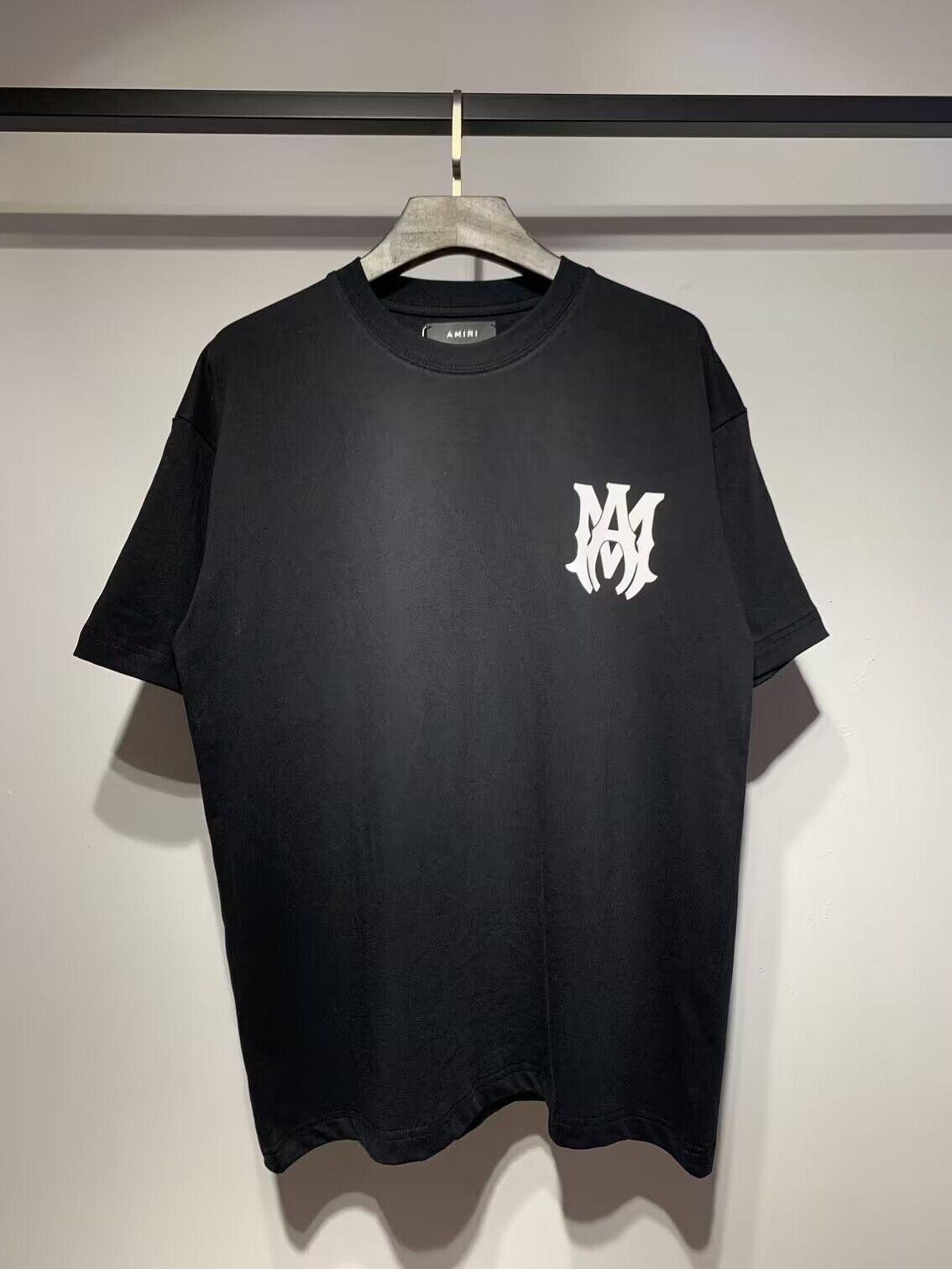Men's AMIRI Style Graphic Oversized T-Shirt Y2K Streetwear Cotton Short Sleeve Tee