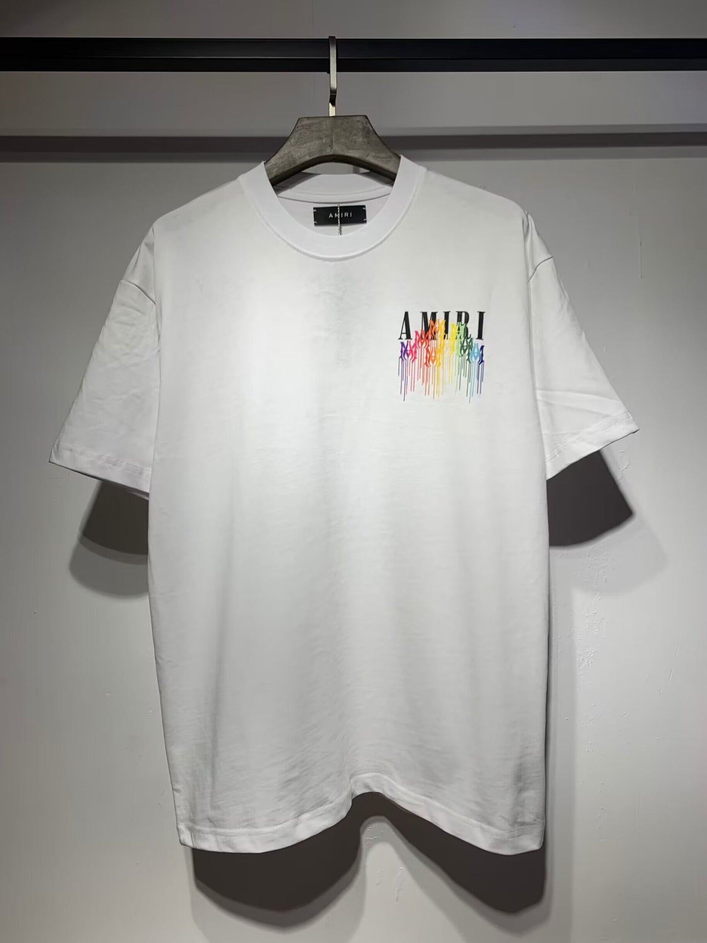 Men's AMIRI Style Graphic Oversized T-Shirt Y2K Streetwear Cotton Short Sleeve Tee