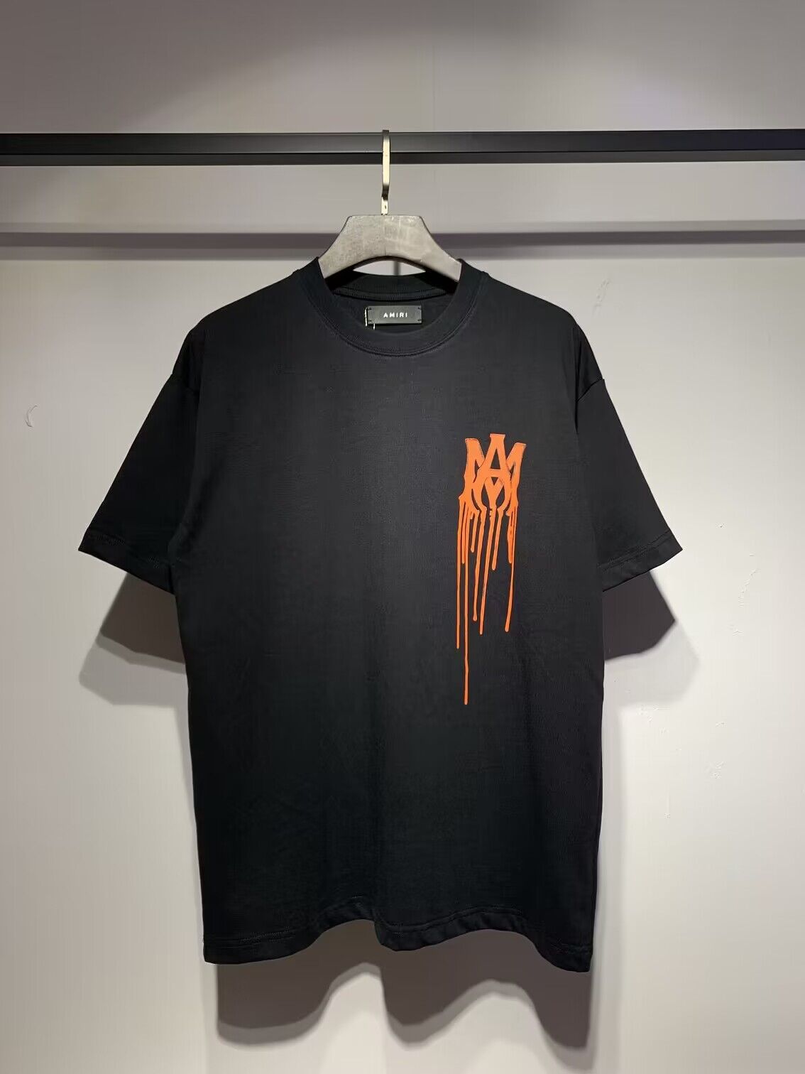 Men's AMIRI Style Graphic Oversized T-Shirt Y2K Streetwear Cotton Short Sleeve Tee