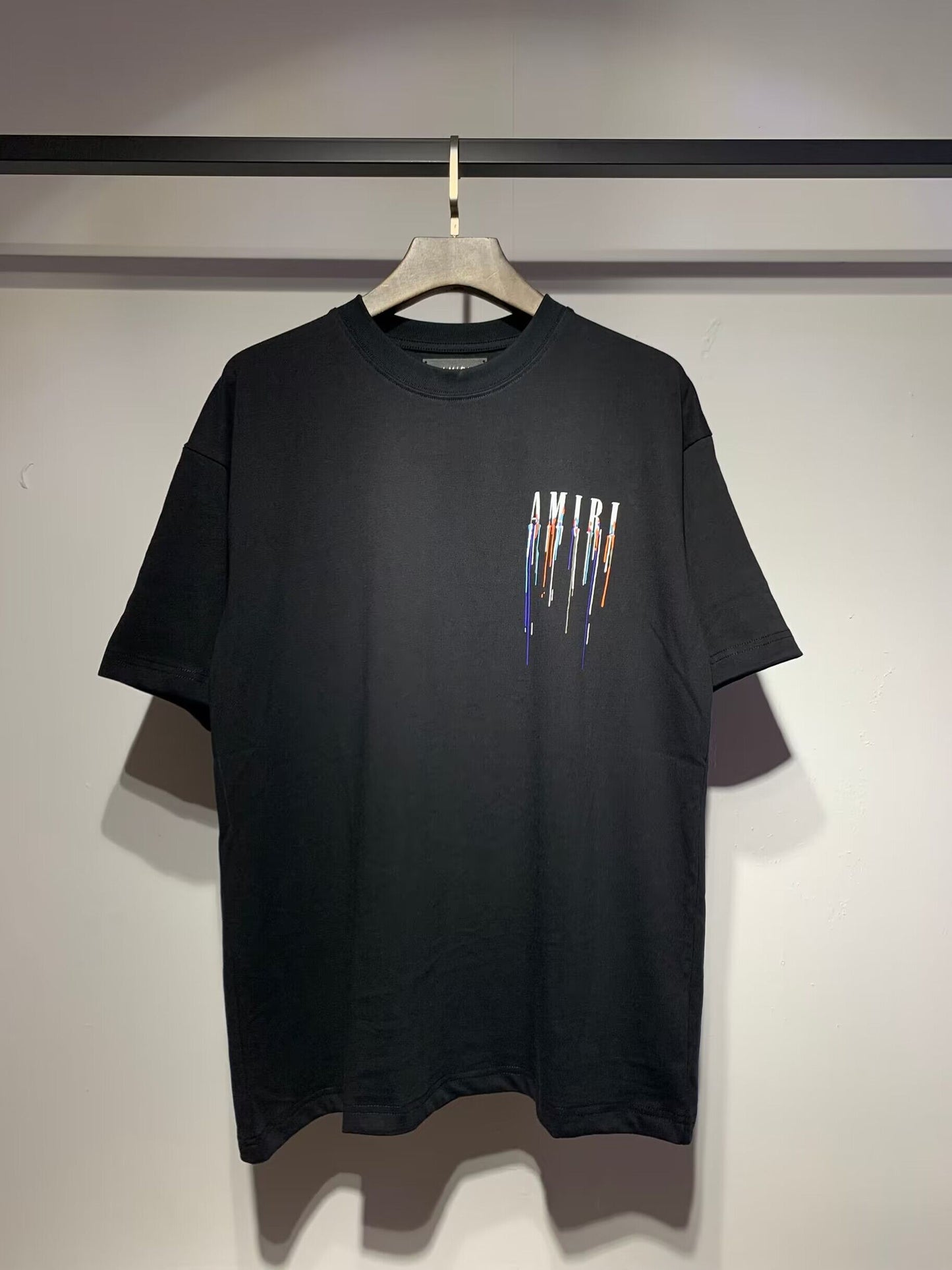 Men's AMIRI Style Graphic Oversized T-Shirt Y2K Streetwear Cotton Short Sleeve Tee