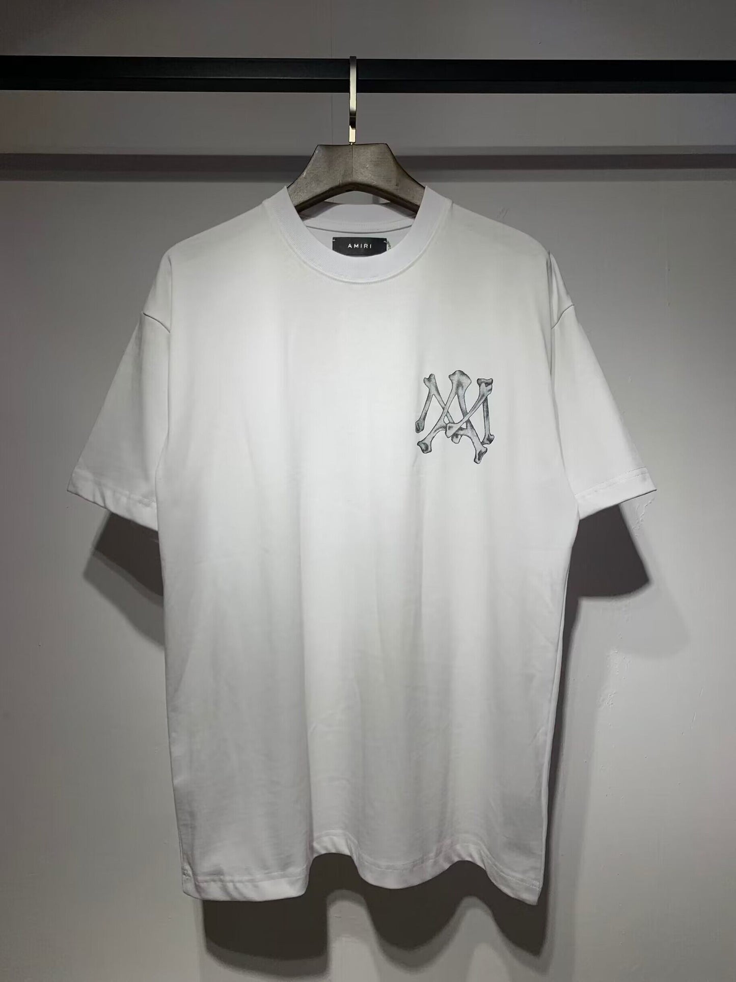 Men's AMIRI Style Graphic Oversized T-Shirt Y2K Streetwear Cotton Short Sleeve Tee