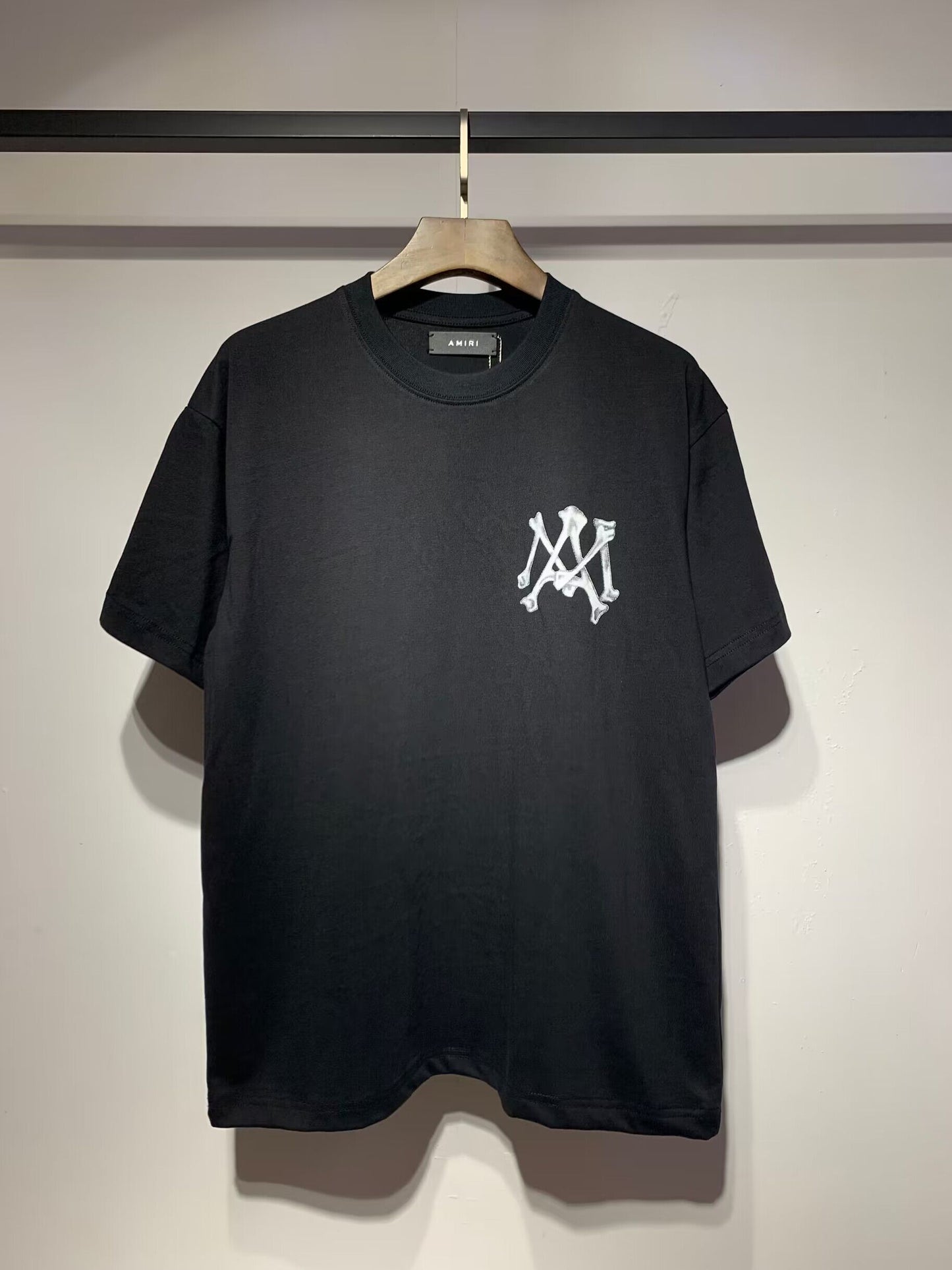 Men's AMIRI Style Graphic Oversized T-Shirt Y2K Streetwear Cotton Short Sleeve Tee