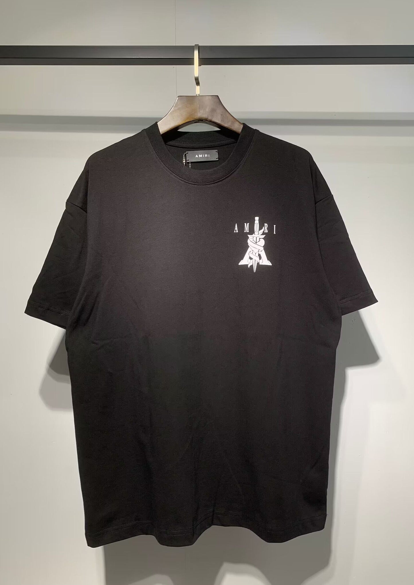 Men's AMIRI Style Graphic Oversized T-Shirt Y2K Streetwear Cotton Short Sleeve Tee