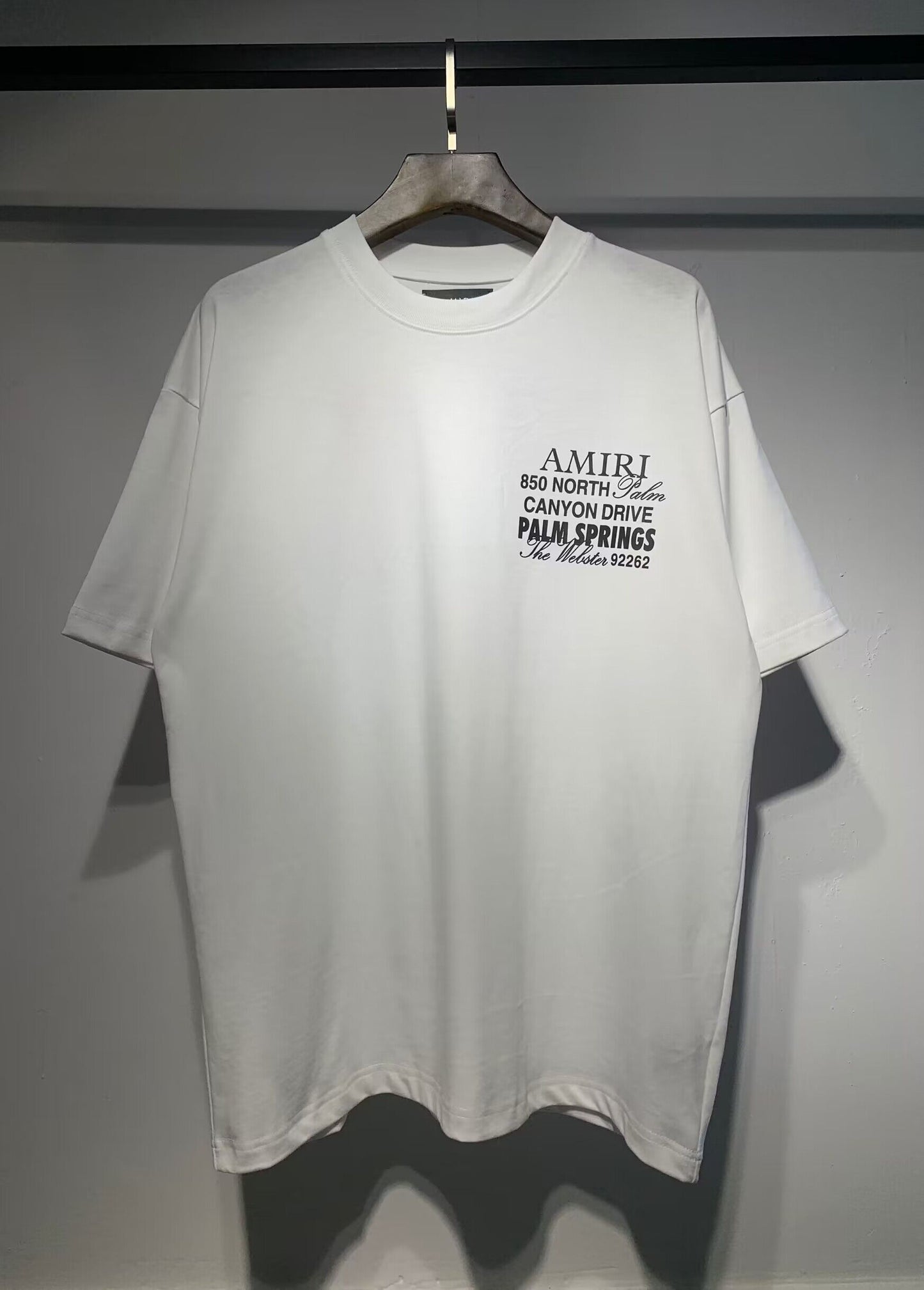 Men's AMIRI Style Graphic Oversized T-Shirt Y2K Streetwear Cotton Short Sleeve Tee