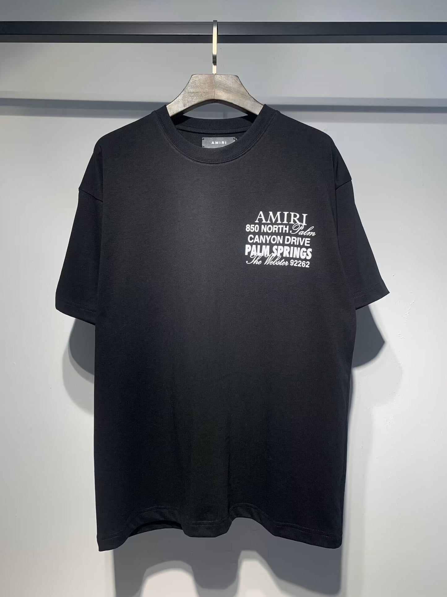 Men's AMIRI Style Graphic Oversized T-Shirt Y2K Streetwear Cotton Short Sleeve Tee