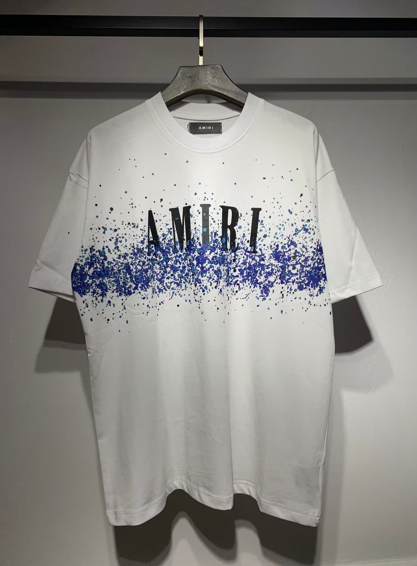 Men's AMIRI Style Graphic Oversized T-Shirt Y2K Streetwear Cotton Short Sleeve Tee