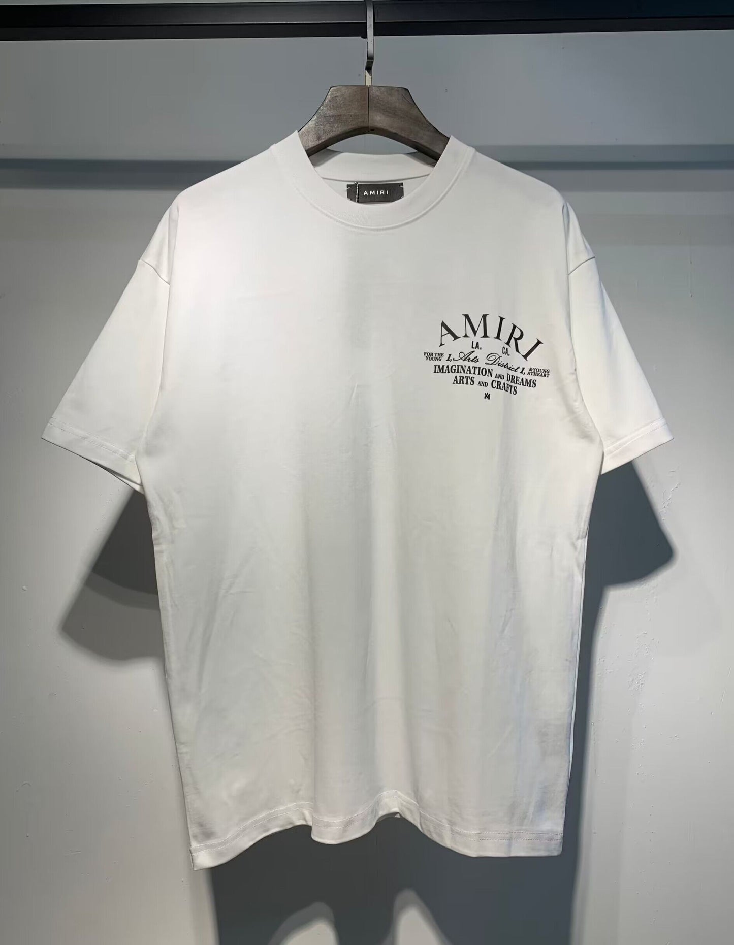 Men's AMIRI Style Graphic Oversized T-Shirt Y2K Streetwear Cotton Short Sleeve Tee