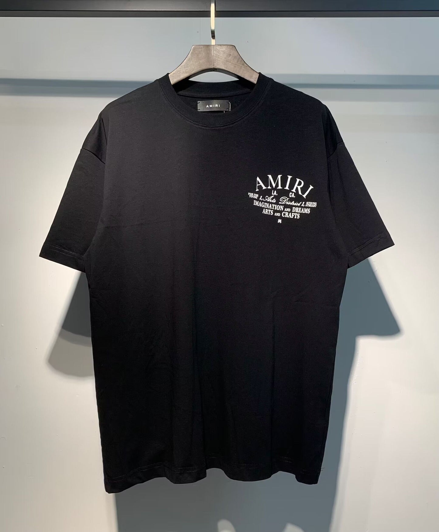 Men's AMIRI Style Graphic Oversized T-Shirt Y2K Streetwear Cotton Short Sleeve Tee