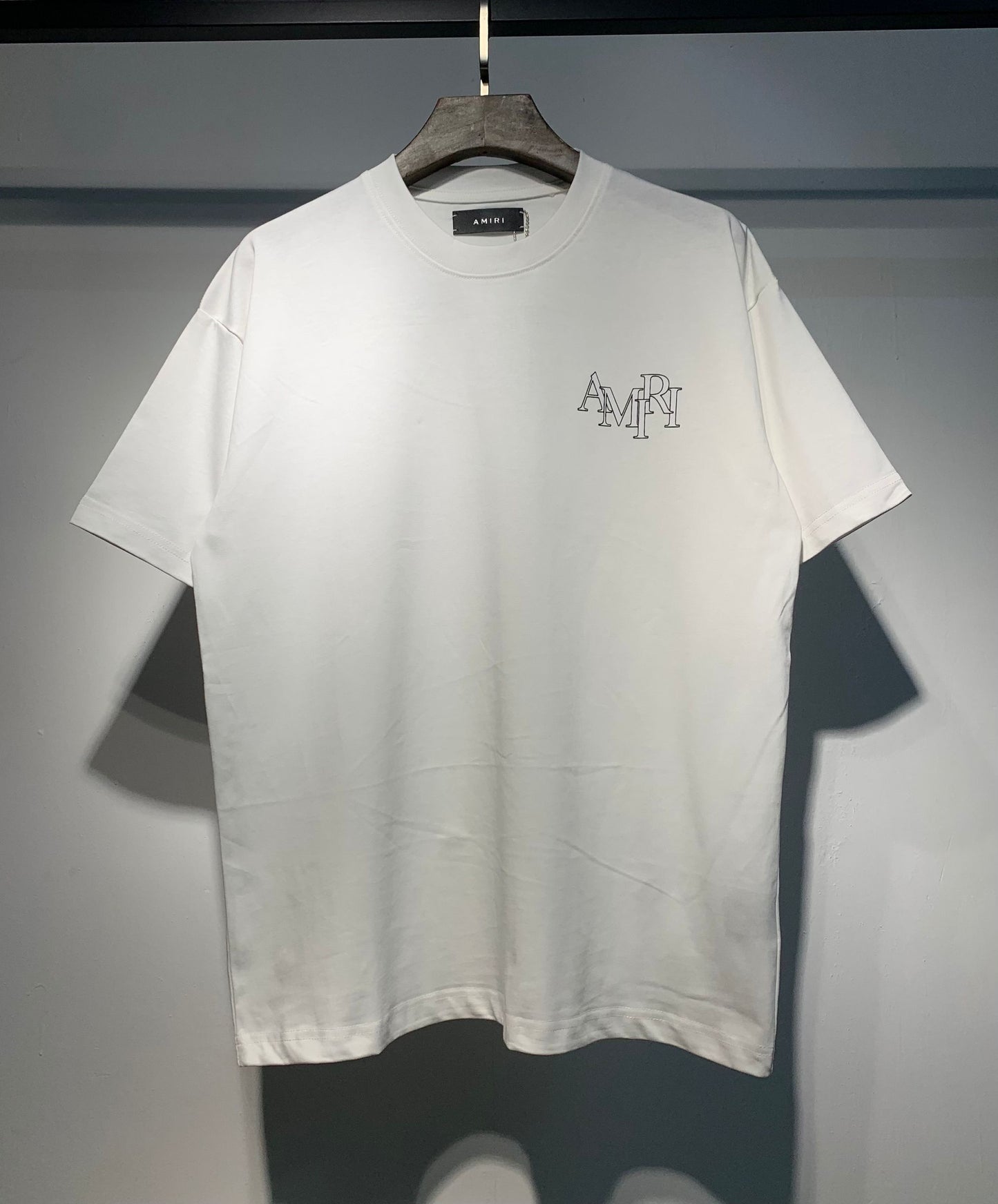 Men's AMIRI Style Graphic Oversized T-Shirt Y2K Streetwear Cotton Short Sleeve Tee