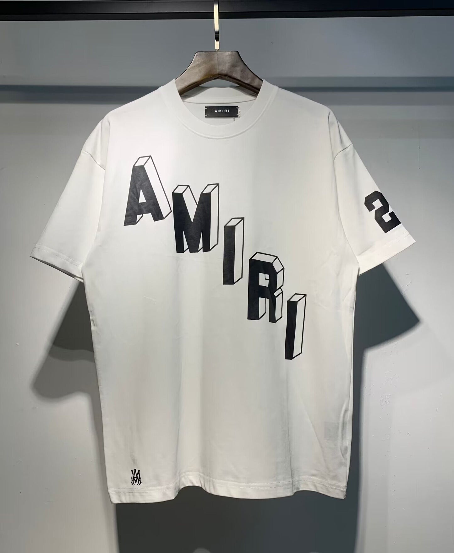 Men's AMIRI Style Graphic Oversized T-Shirt Y2K Streetwear Cotton Short Sleeve Tee