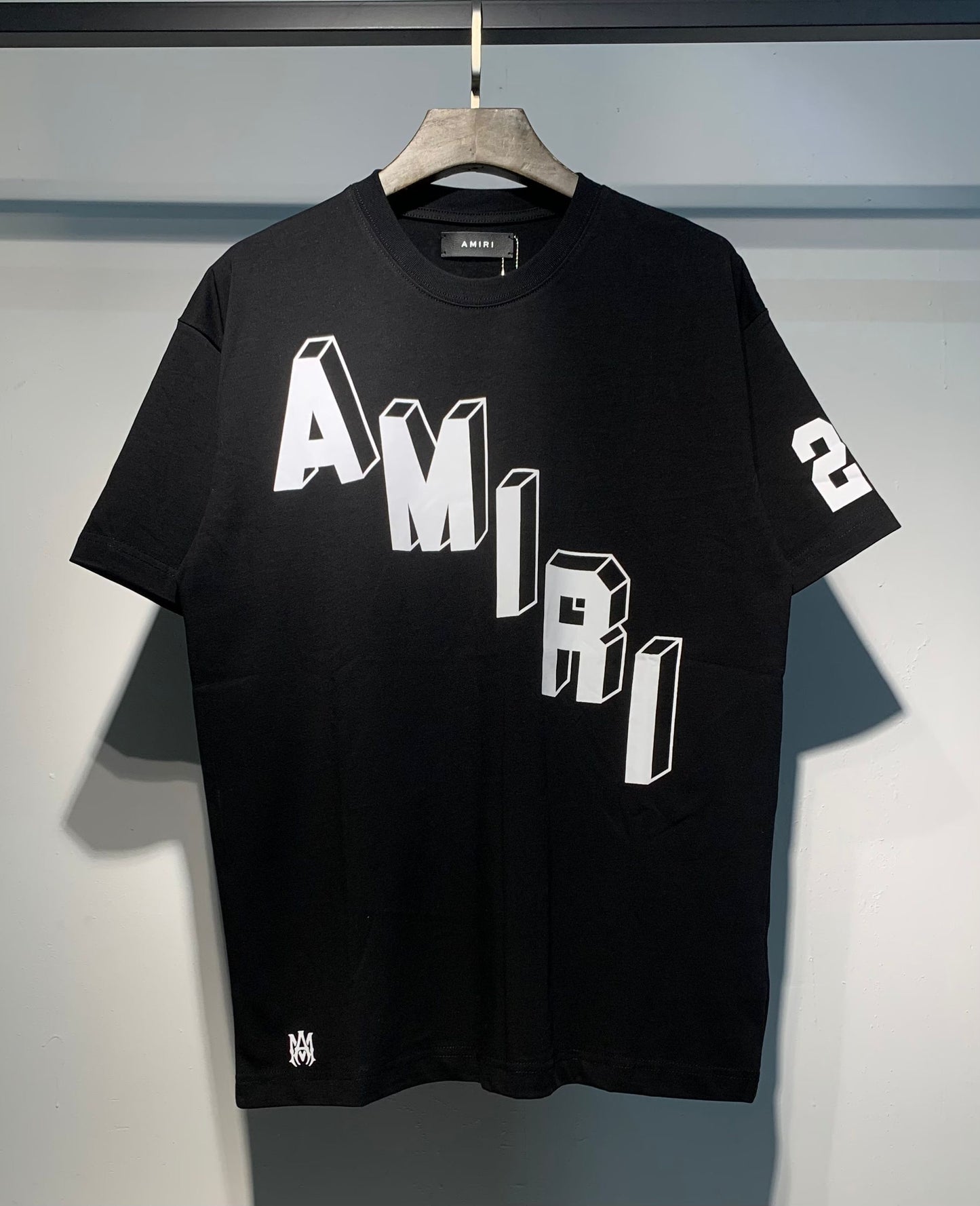 Men's AMIRI Style Graphic Oversized T-Shirt Y2K Streetwear Cotton Short Sleeve Tee