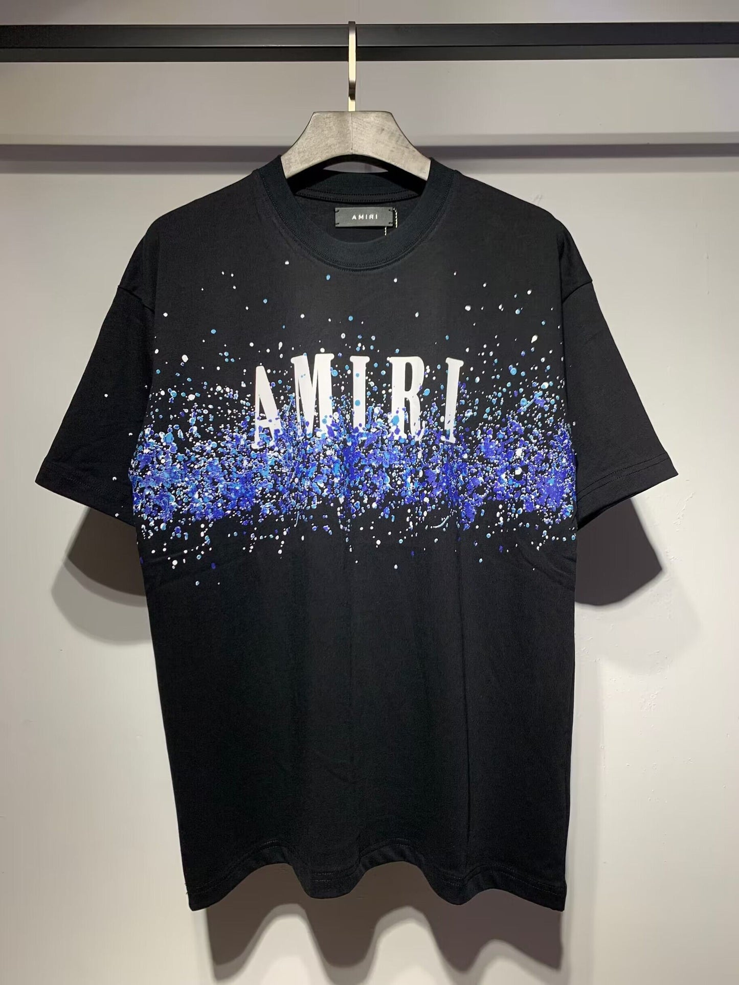 Men's AMIRI Style Graphic Oversized T-Shirt Y2K Streetwear Cotton Short Sleeve Tee