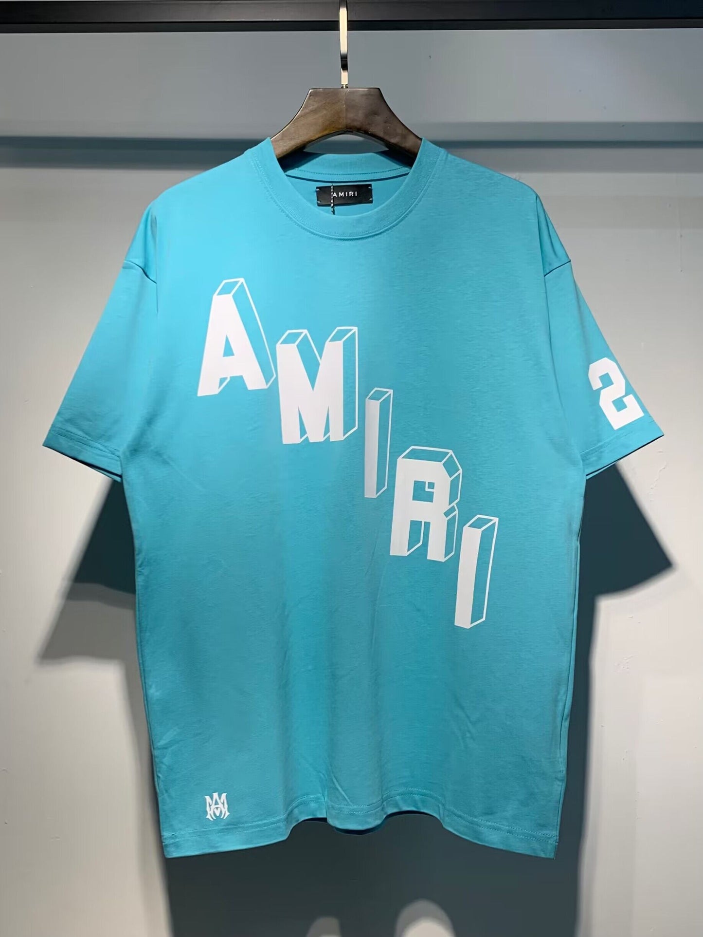 Men's AMIRI Style Graphic Oversized T-Shirt Y2K Streetwear Cotton Short Sleeve Tee