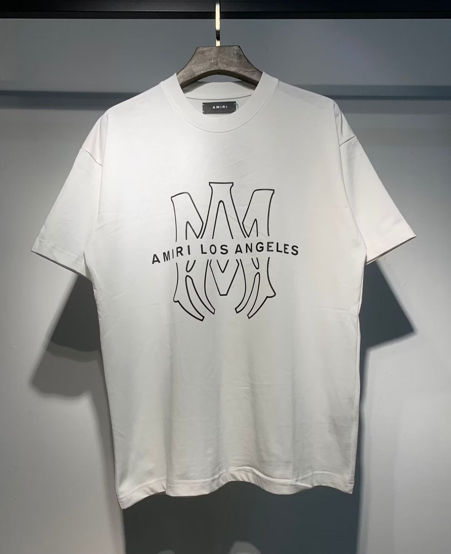 Men's AMIRI Style Graphic Oversized T-Shirt Y2K Streetwear Cotton Short Sleeve Tee