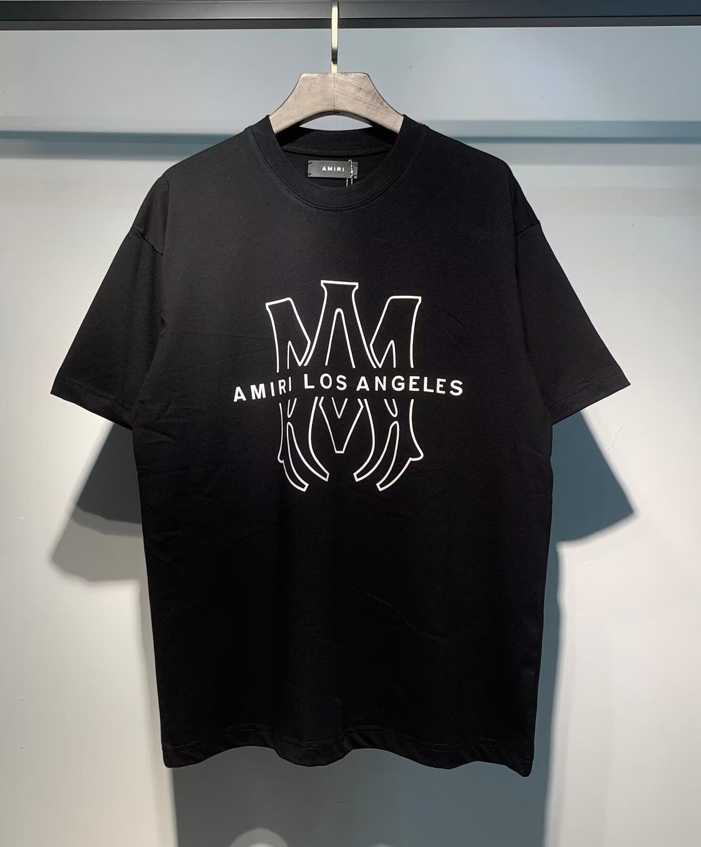 Men's AMIRI Style Graphic Oversized T-Shirt Y2K Streetwear Cotton Short Sleeve Tee