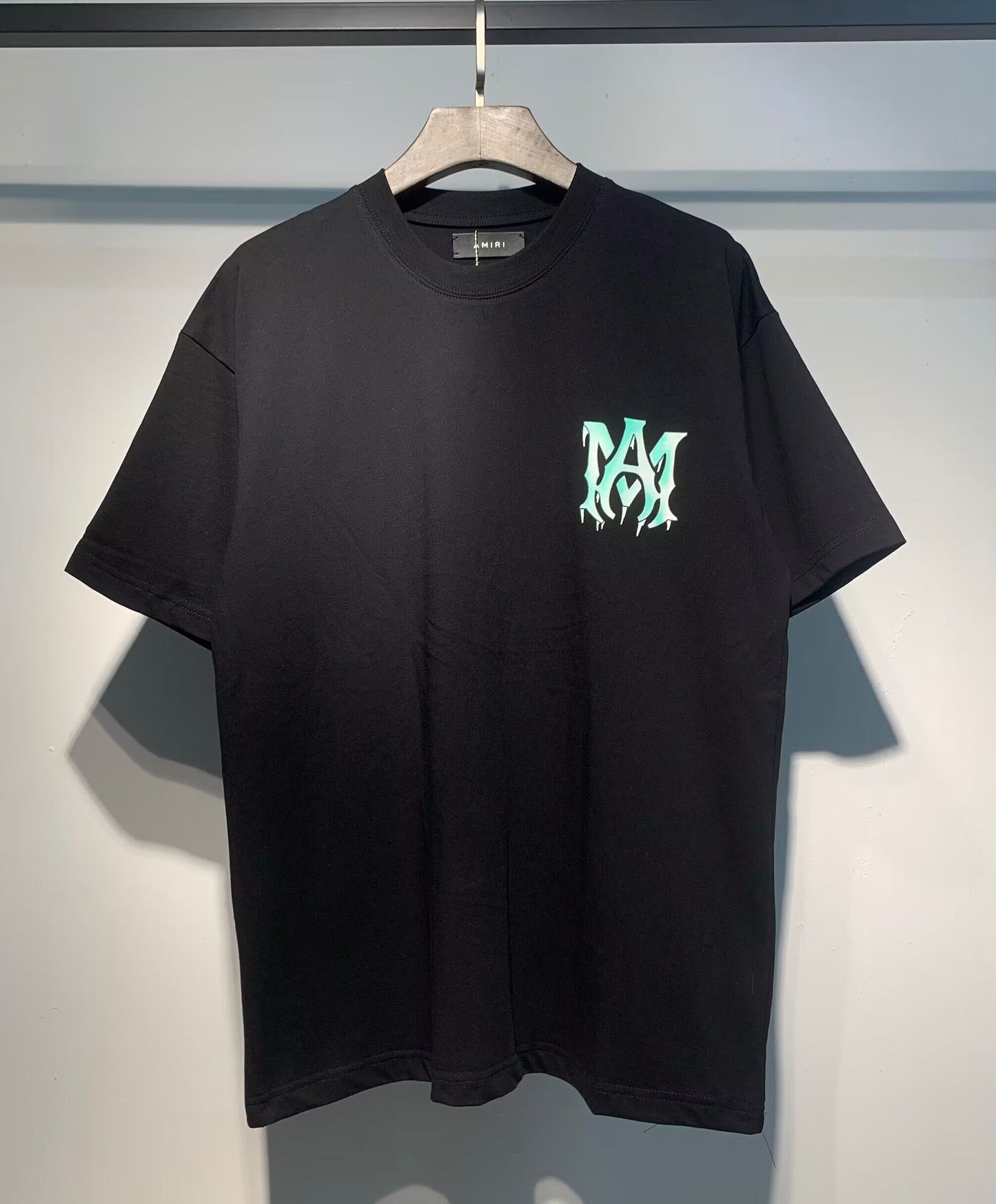 Men's AMIRI Style Graphic Oversized T-Shirt Y2K Streetwear Cotton Short Sleeve Tee