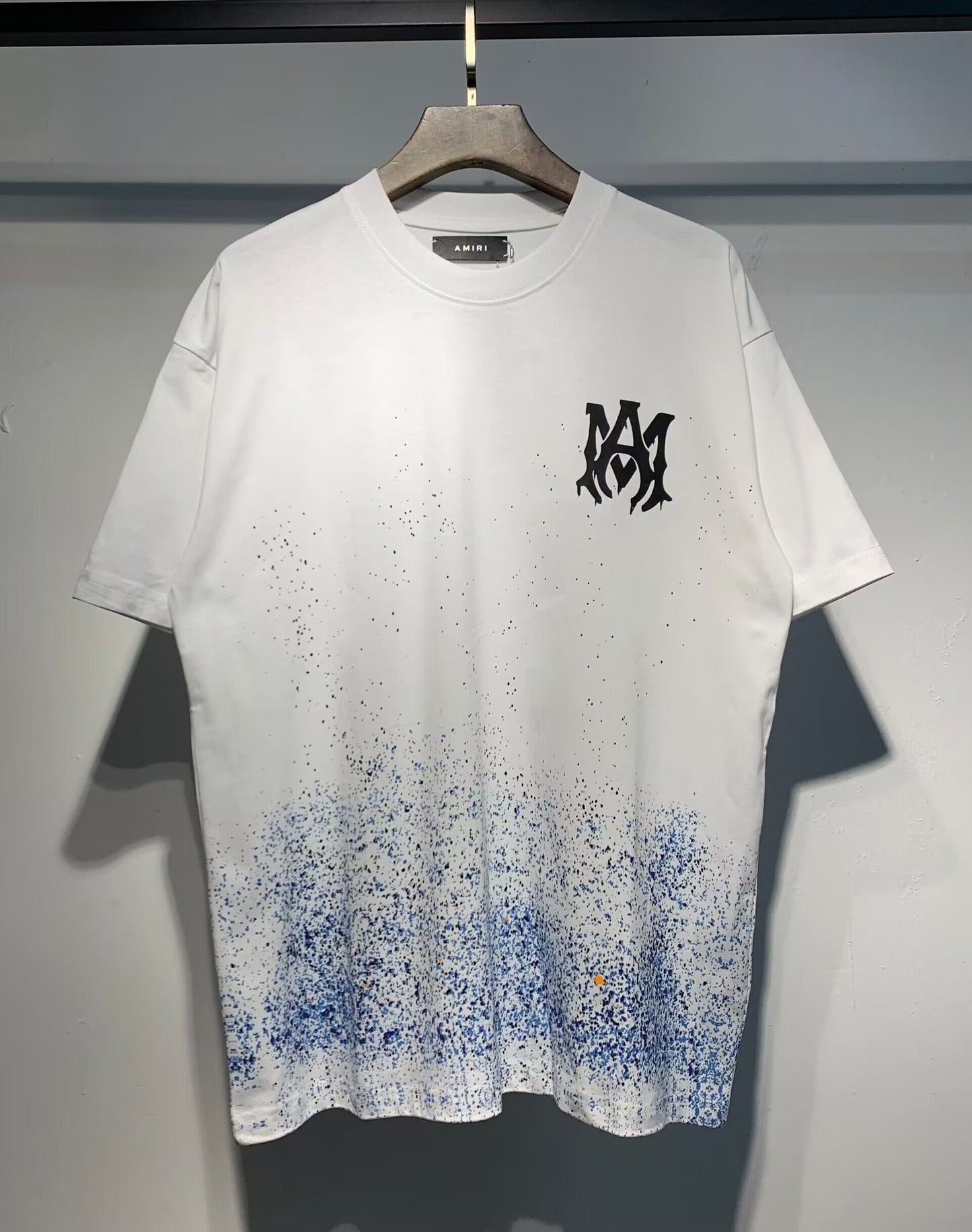 Men's AMIRI Style Graphic Oversized T-Shirt Y2K Streetwear Cotton Short Sleeve Tee