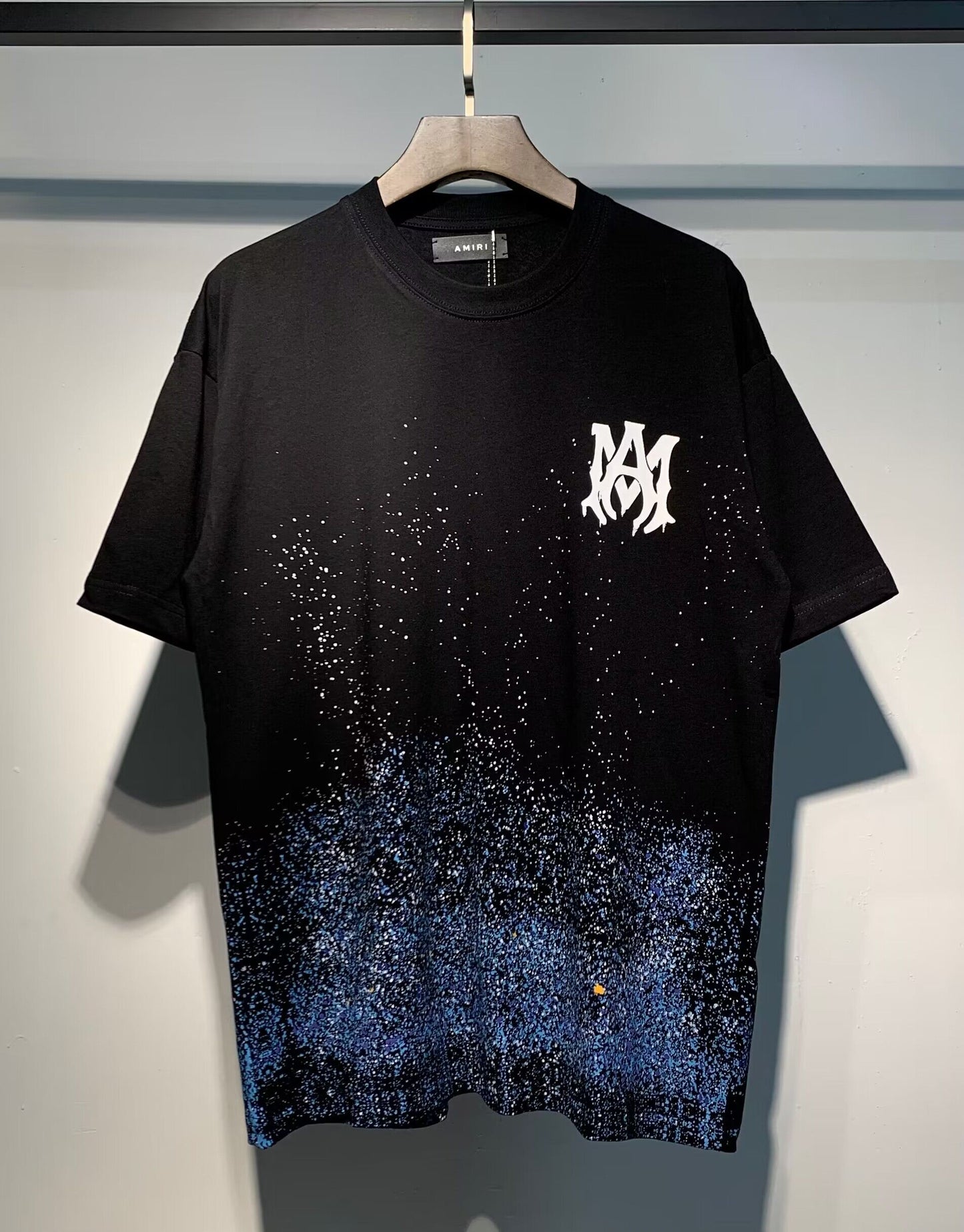 Men's AMIRI Style Graphic Oversized T-Shirt Y2K Streetwear Cotton Short Sleeve Tee