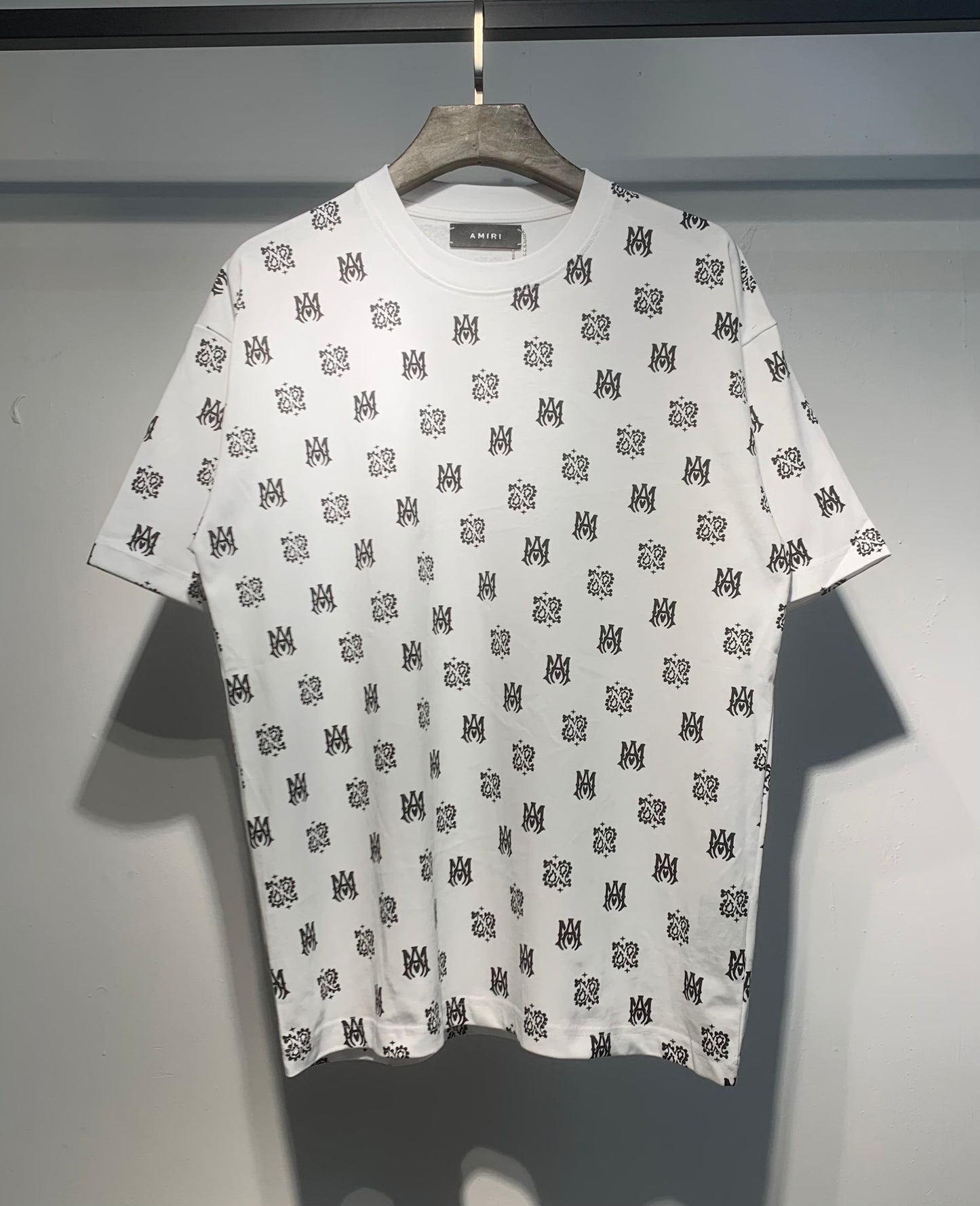 Men's AMIRI Style Graphic Oversized T-Shirt Y2K Streetwear Cotton Short Sleeve Tee