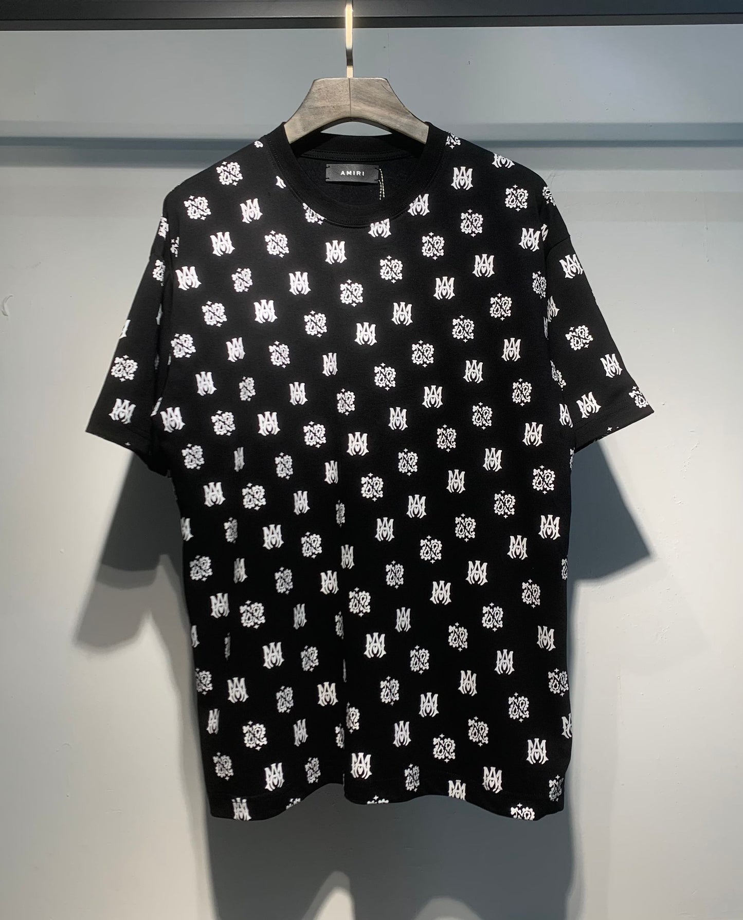 Men's AMIRI Style Graphic Oversized T-Shirt Y2K Streetwear Cotton Short Sleeve Tee