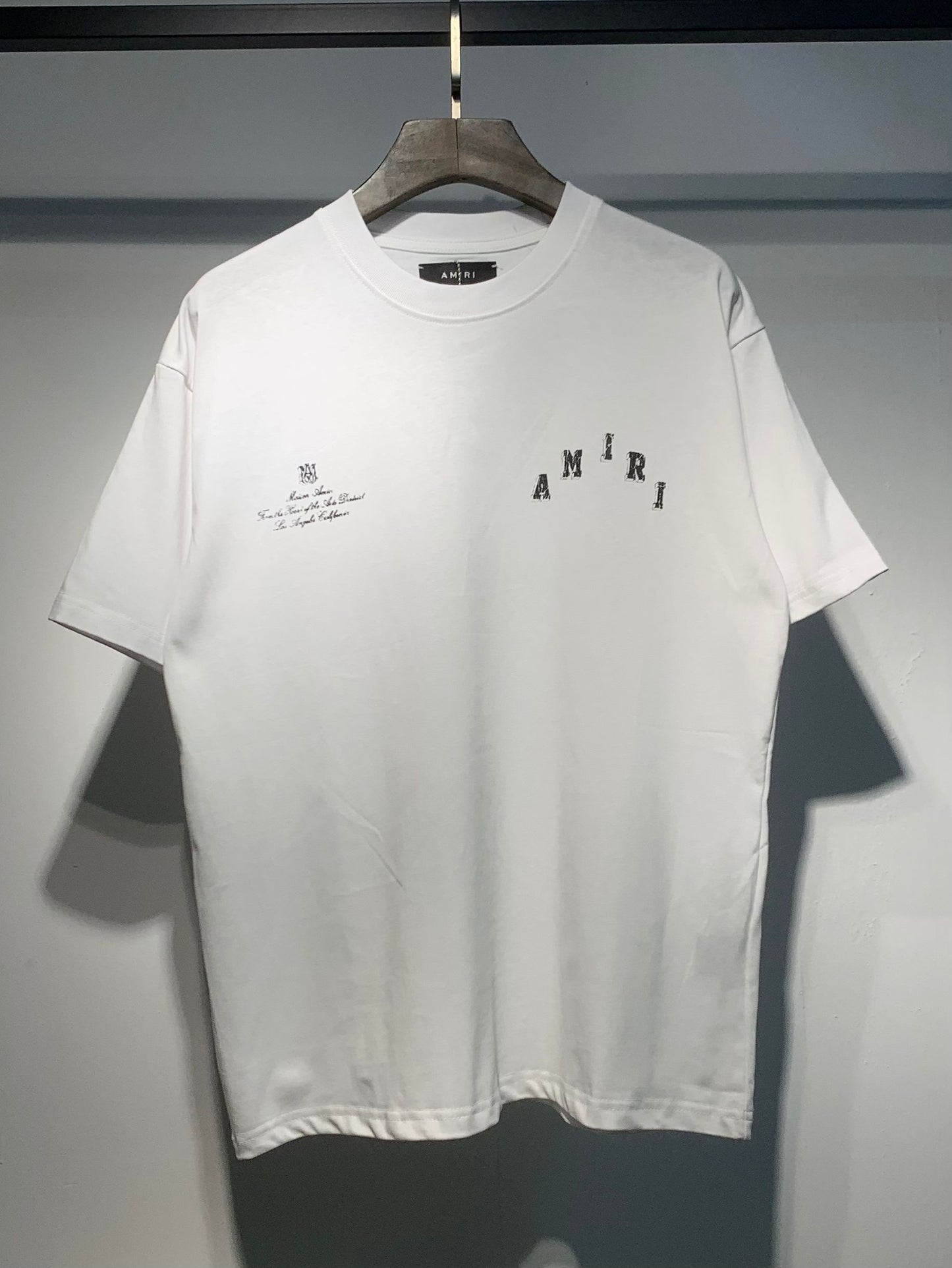 Men's AMIRI Style Graphic Oversized T-Shirt Y2K Streetwear Cotton Short Sleeve Tee
