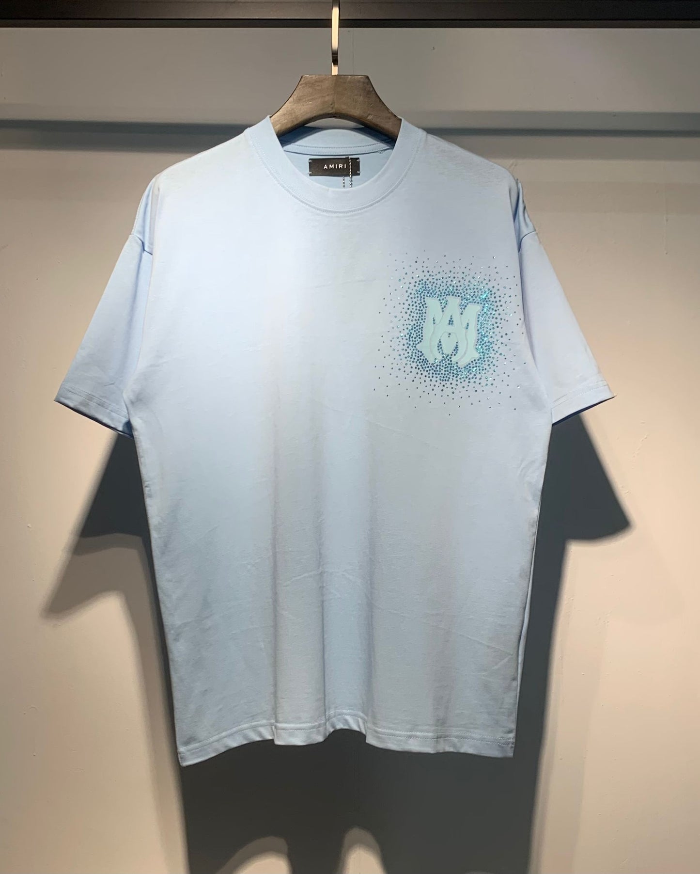 Men's AMIRI Style Graphic Oversized T-Shirt Y2K Streetwear Cotton Short Sleeve Tee