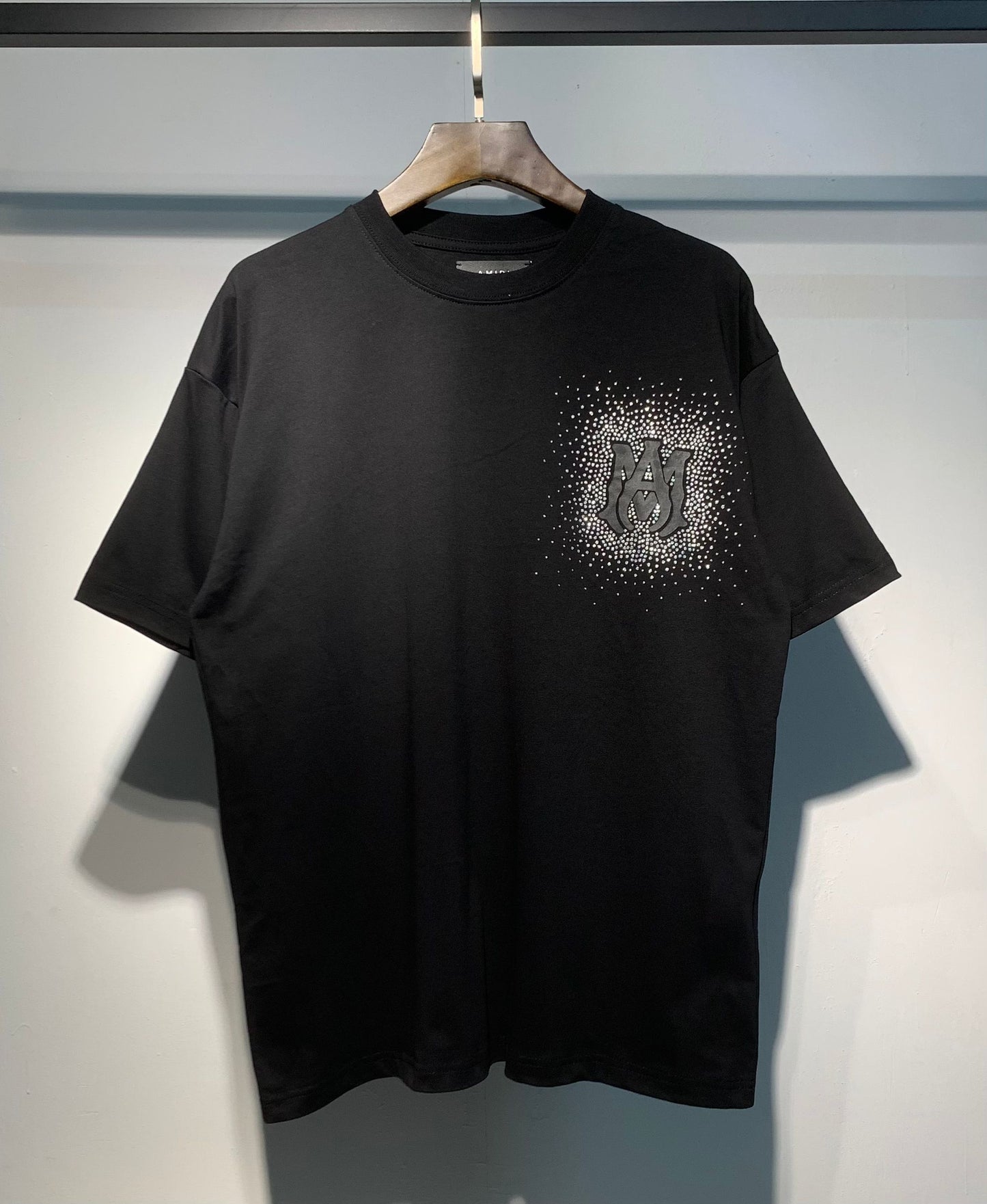 Men's AMIRI Style Graphic Oversized T-Shirt Y2K Streetwear Cotton Short Sleeve Tee