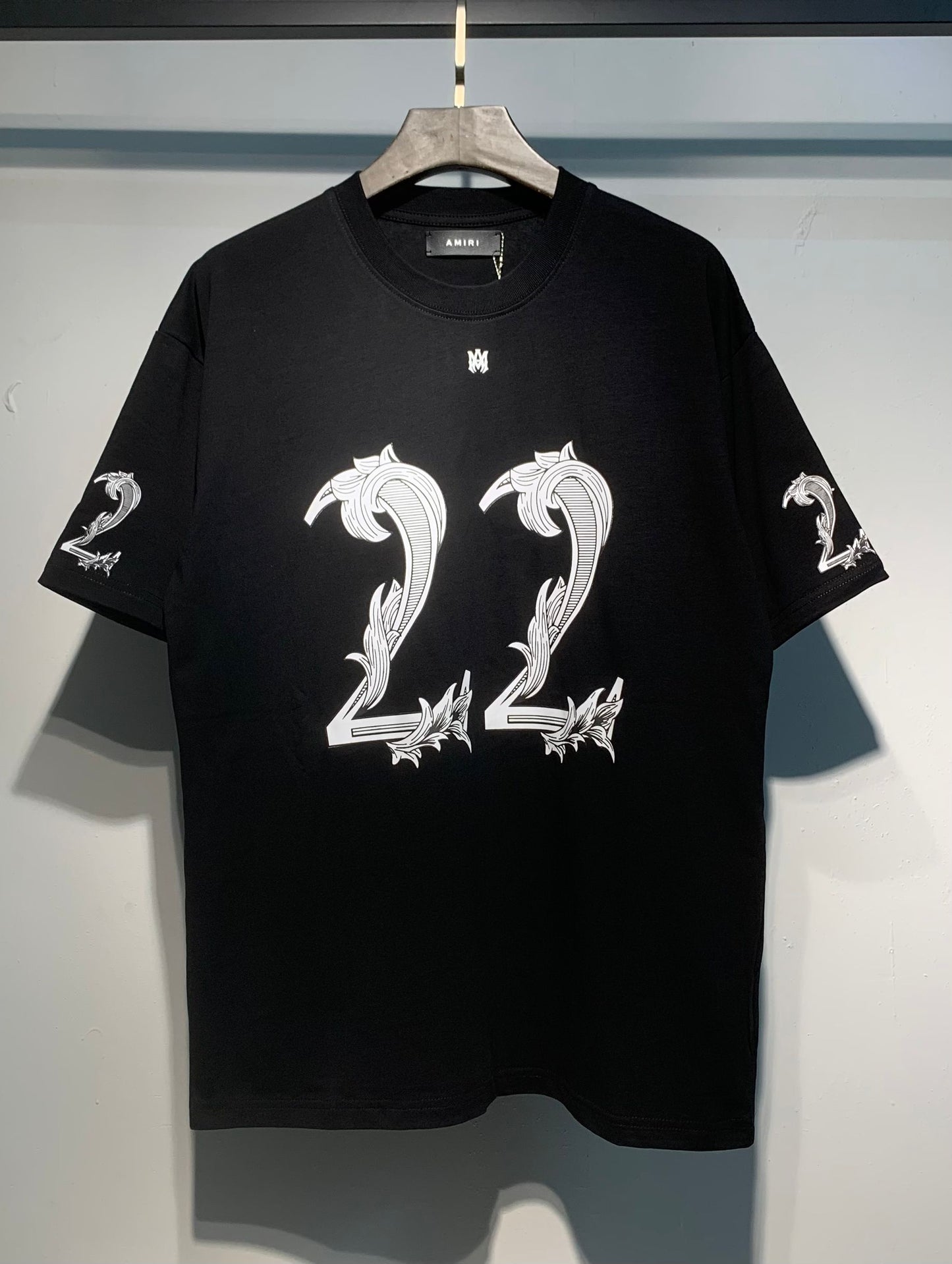 Men's AMIRI Style Graphic Oversized T-Shirt Y2K Streetwear Cotton Short Sleeve Tee