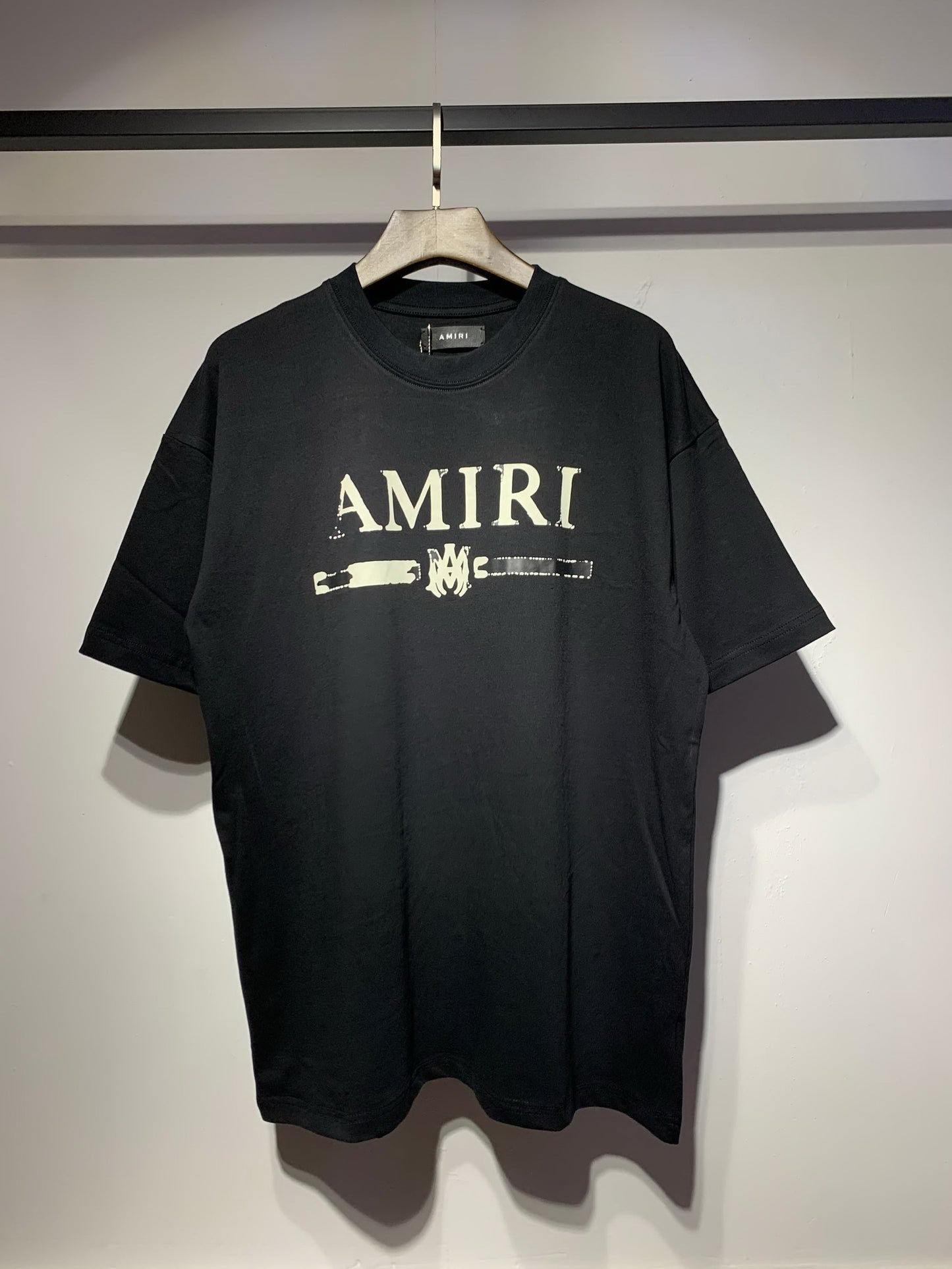 Men's AMIRI Style Graphic Oversized T-Shirt Y2K Streetwear Cotton Short Sleeve Tee