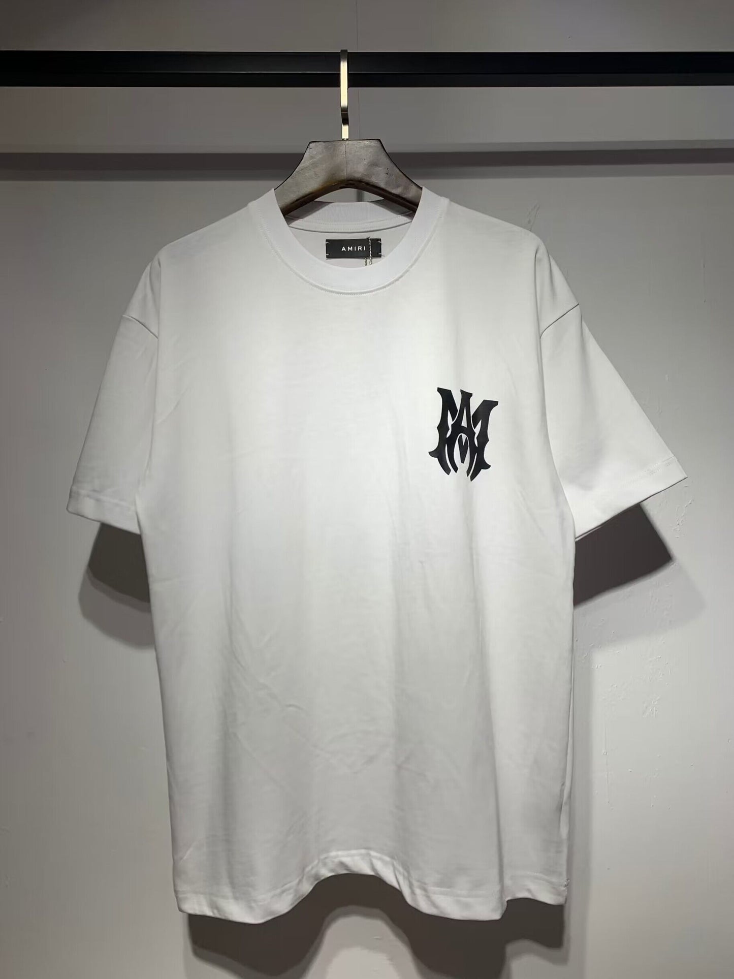 Men's AMIRI Style Graphic Oversized T-Shirt Y2K Streetwear Cotton Short Sleeve Tee
