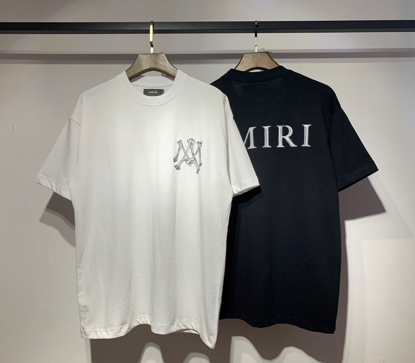 Men's AMIRI Style Graphic Oversized T-Shirt Y2K Streetwear Cotton Short Sleeve Tee