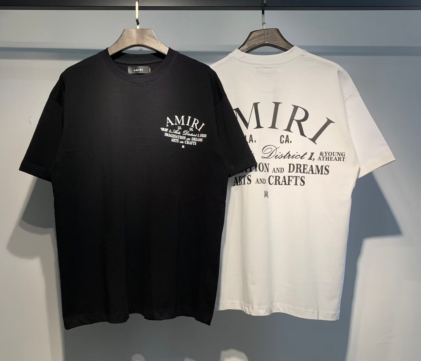 Men's AMIRI Style Graphic Oversized T-Shirt Y2K Streetwear Cotton Short Sleeve Tee