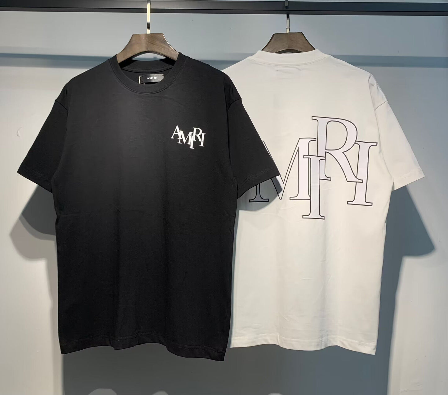Men's AMIRI Style Graphic Oversized T-Shirt Y2K Streetwear Cotton Short Sleeve Tee