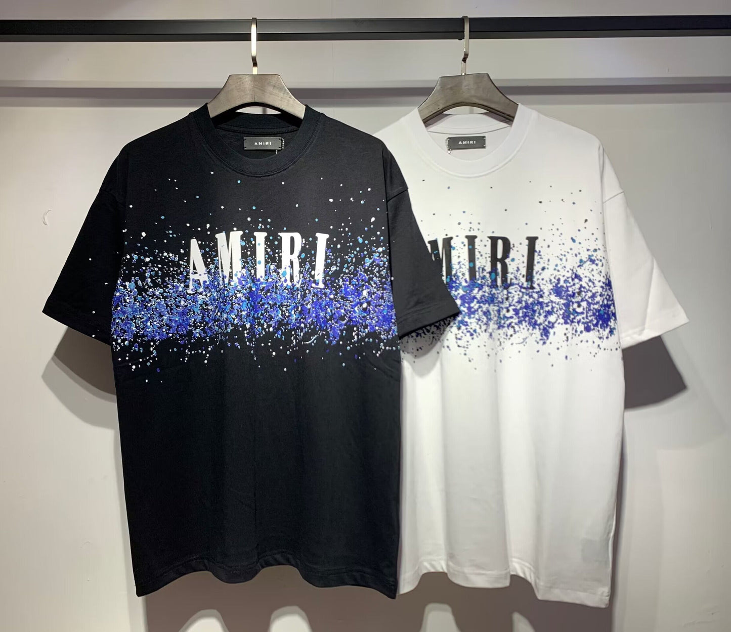 Men's AMIRI Style Graphic Oversized T-Shirt Y2K Streetwear Cotton Short Sleeve Tee