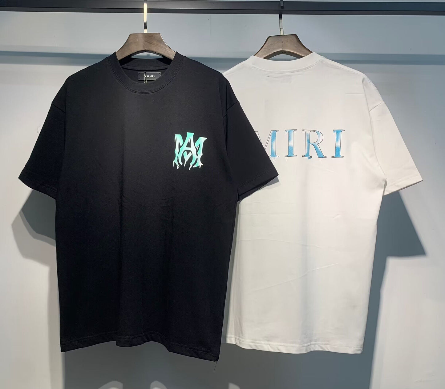 Men's AMIRI Style Graphic Oversized T-Shirt Y2K Streetwear Cotton Short Sleeve Tee