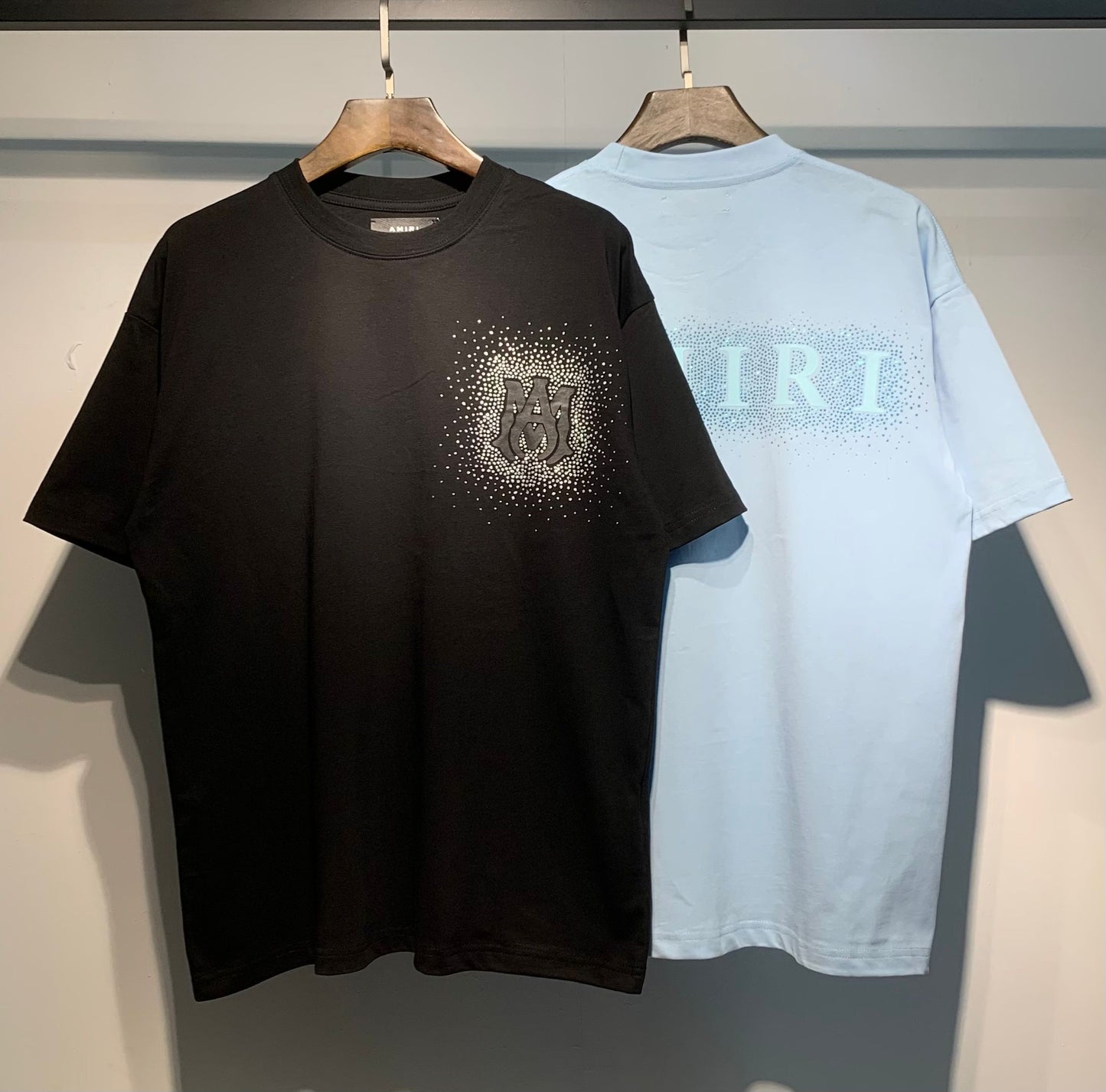 Men's AMIRI Style Graphic Oversized T-Shirt Y2K Streetwear Cotton Short Sleeve Tee